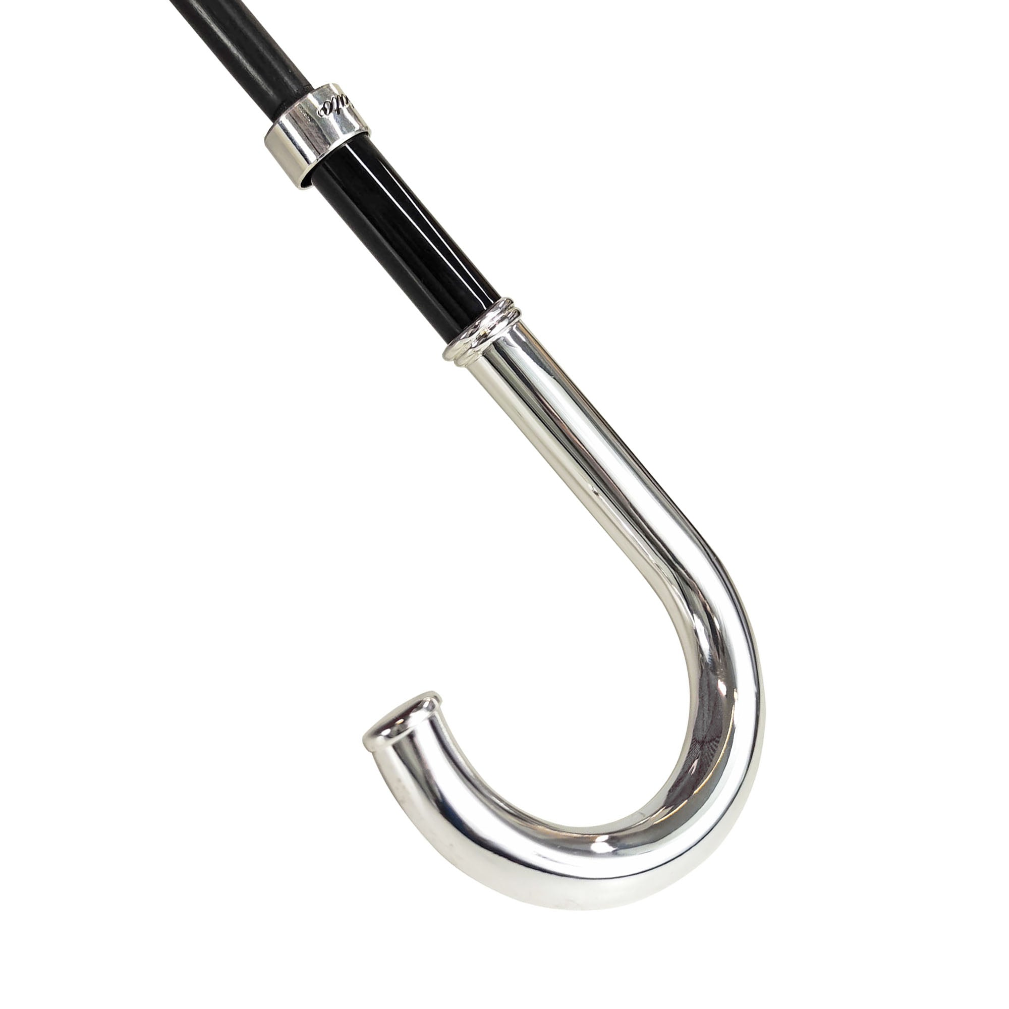 Refined Masterpiece – Men’s Umbrella with Silver-Plated Handle