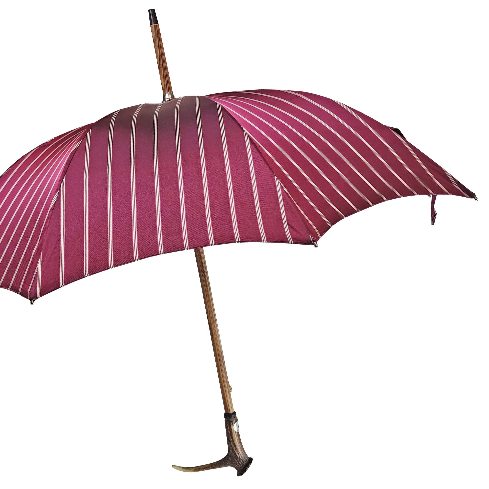 Deer Horn Classic Handmade Umbrella with Flared Beech Wood Rod