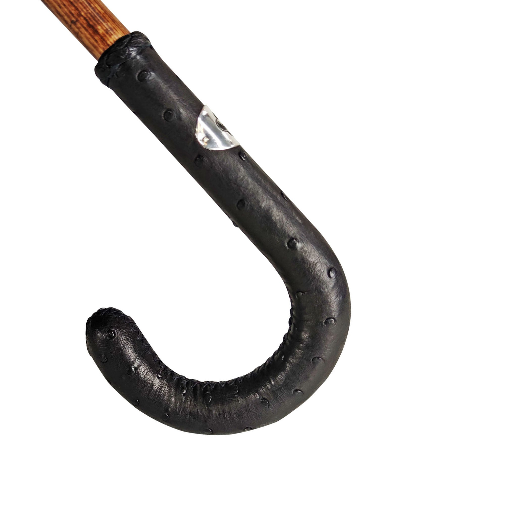 Men's Umbrella with Ostrich Leather Handle – Classic Handmade Design
