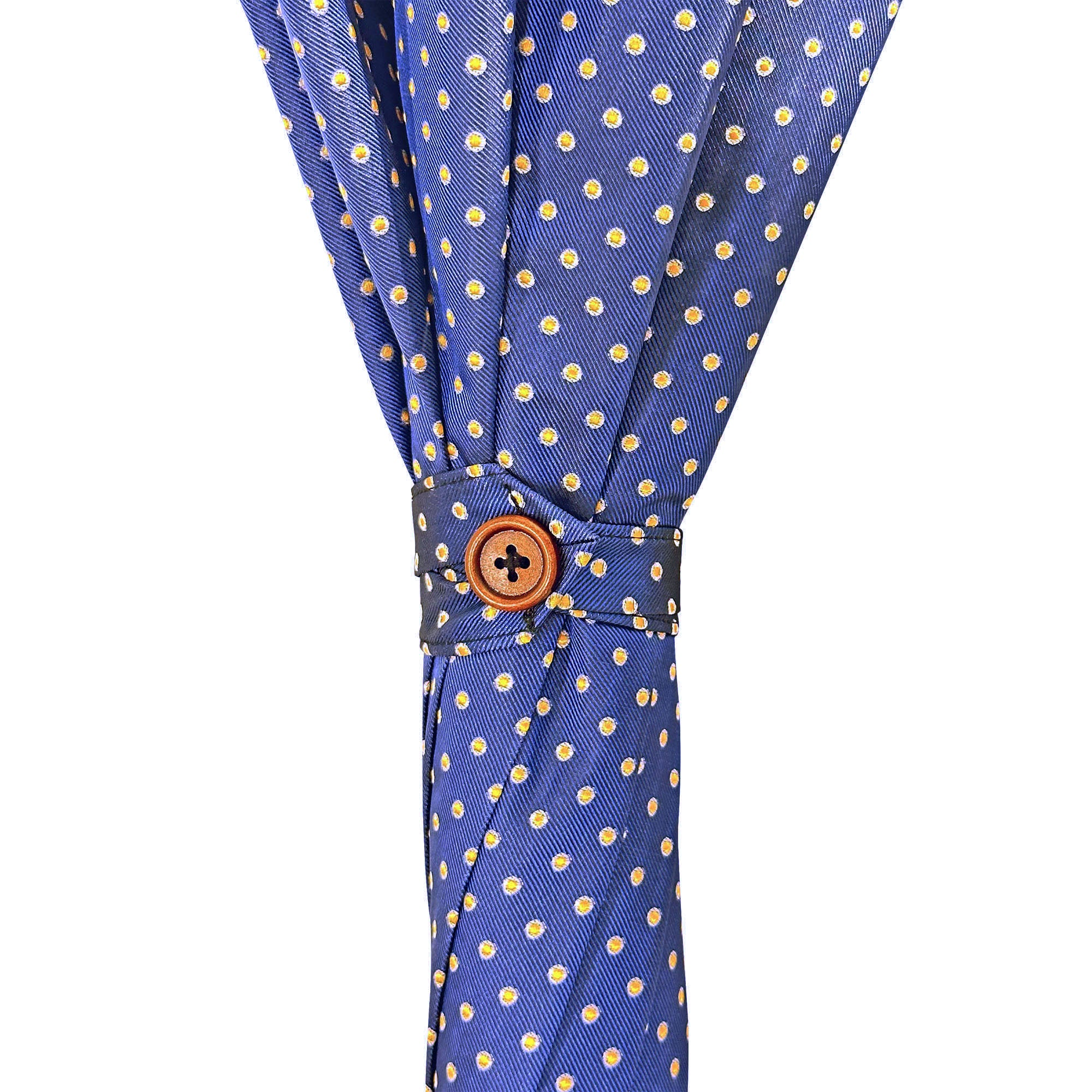 Handcrafted Whanghee Bamboo Umbrella with Elegant Dot Pattern