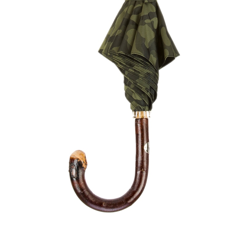 Bespoke One-Piece Chestnut Camouflage Umbrella – Italian Luxury