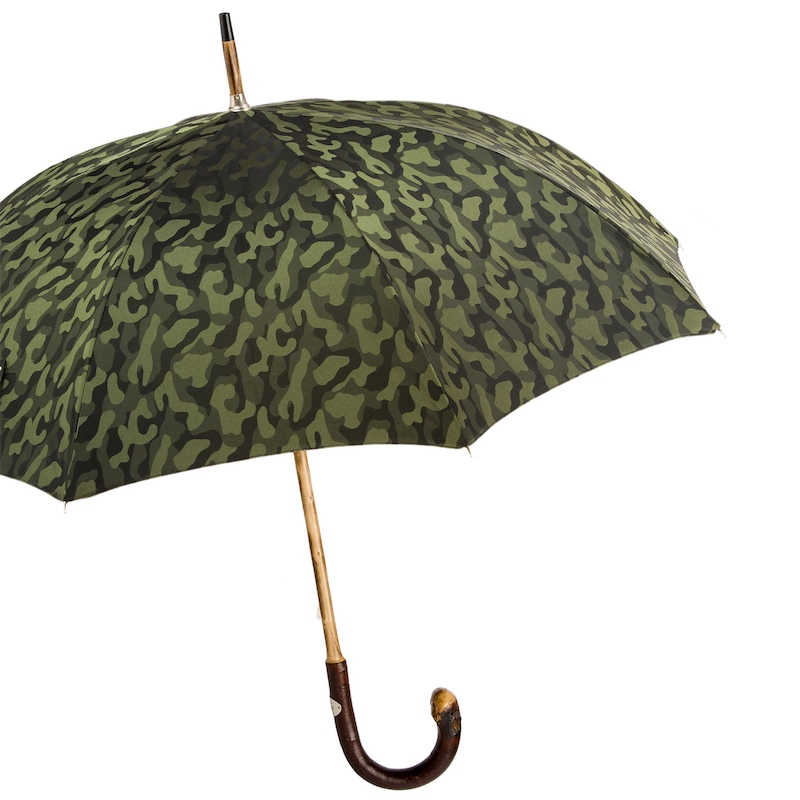 Bespoke One-Piece Chestnut Camouflage Umbrella – Italian Luxury