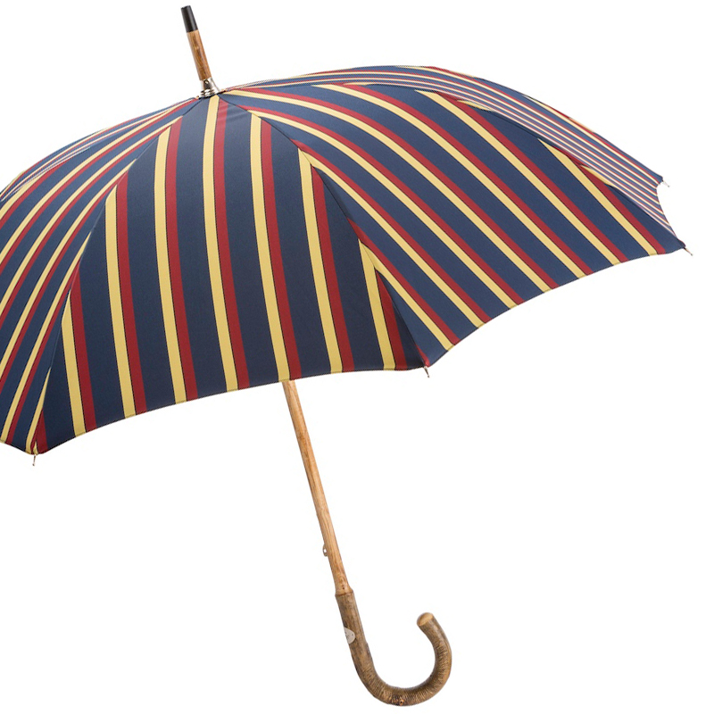 Classic Striped One-Piece Ash Umbrella – Handmade Gents Umbrella