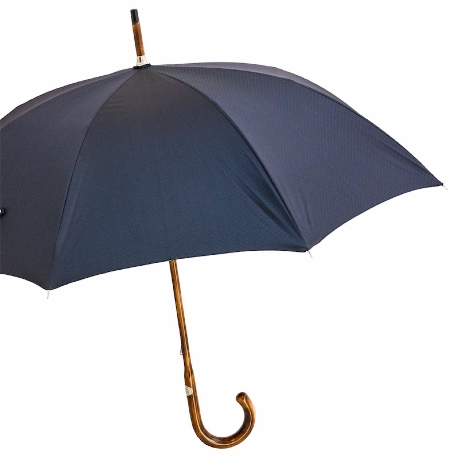 Maple Stick Umbrella with Horn Detail – Handmade Italian Craft