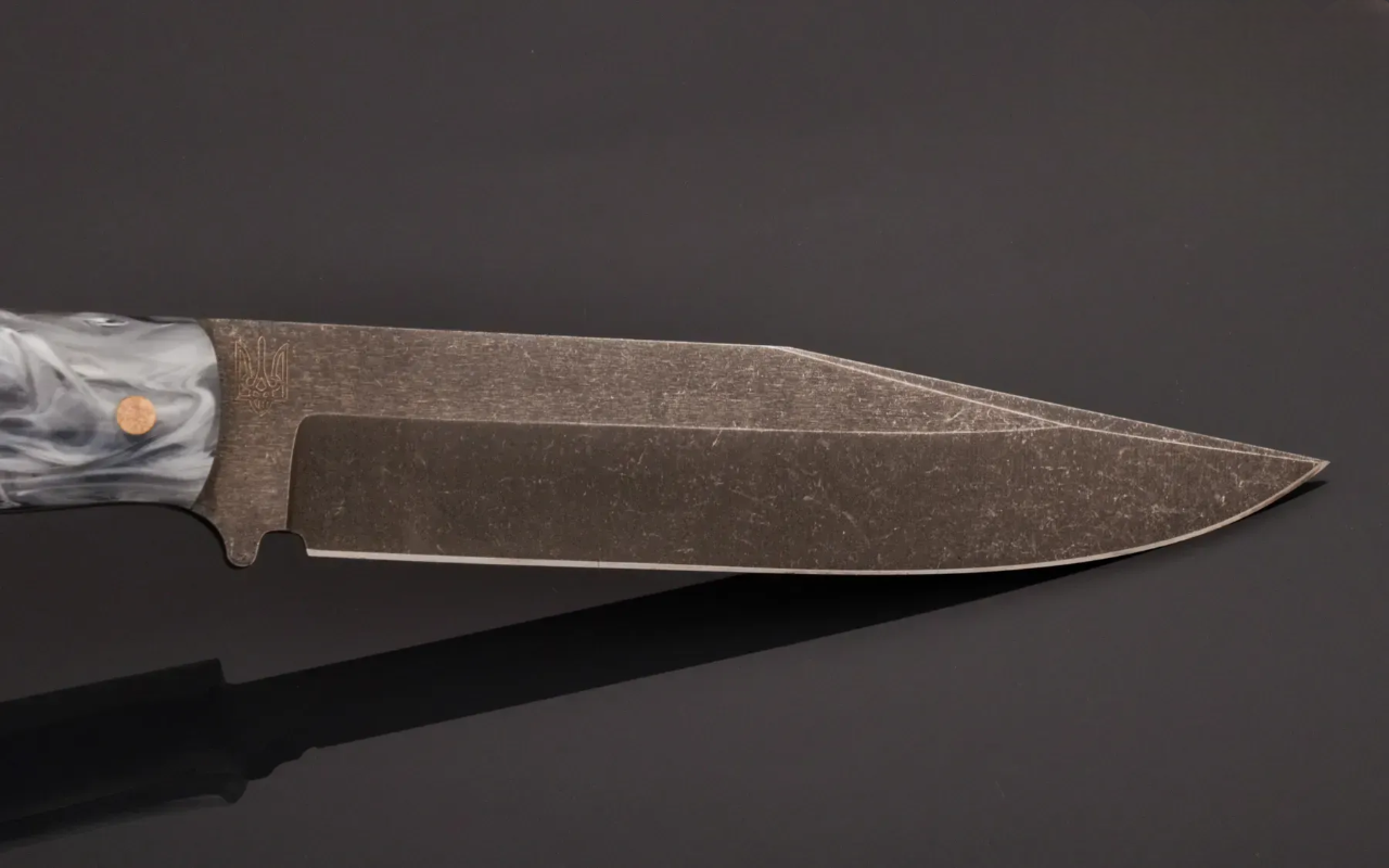 Exclusive Tactical Knife Steel with Acrylic Handle and MOLLE Sheath