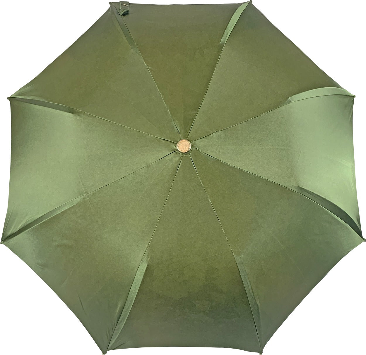 Olive Floral Luxury Umbrella with 24K Gold-Plated Crystal Handle