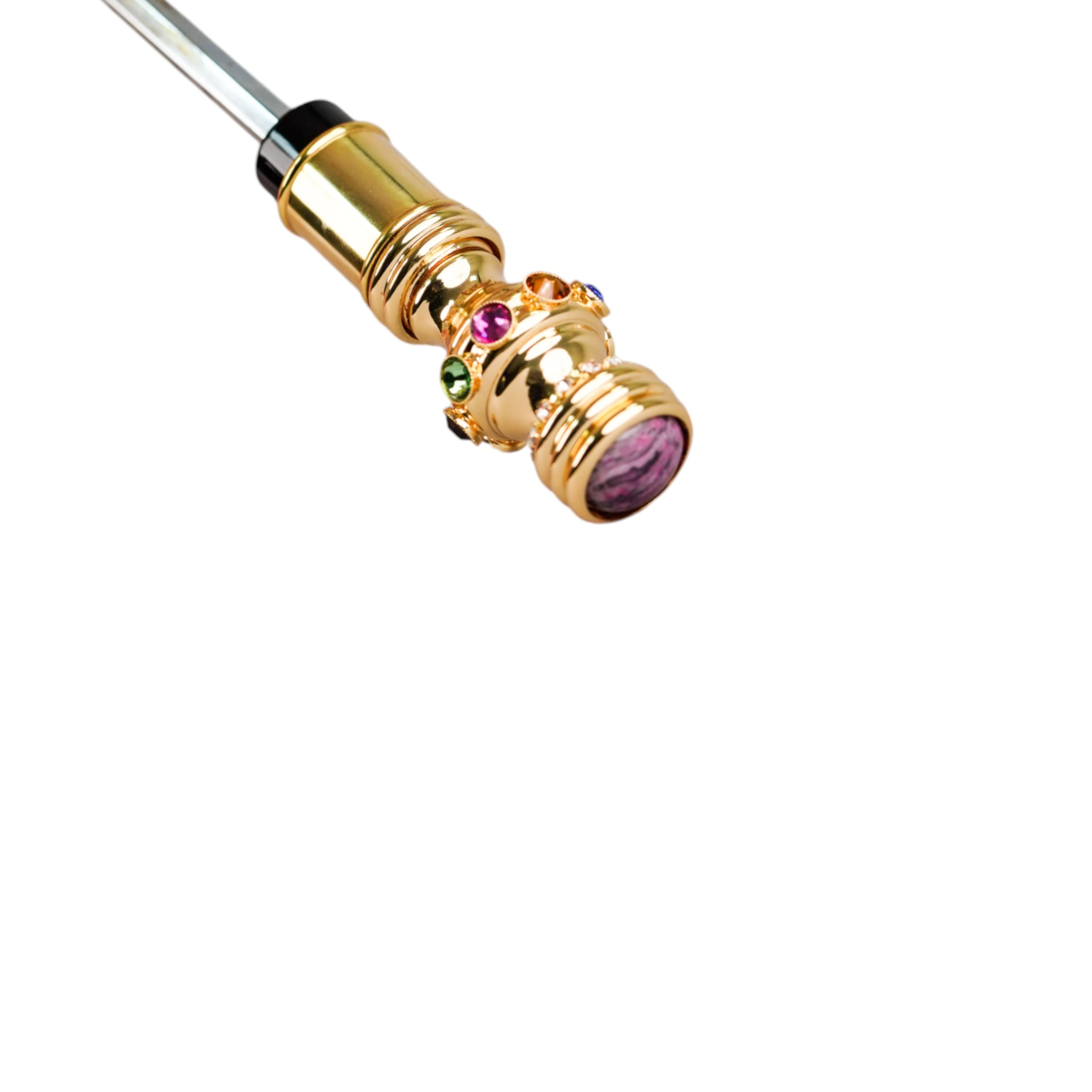 Exclusive Italian Umbrella – Gold-Plated Rainbow Handle