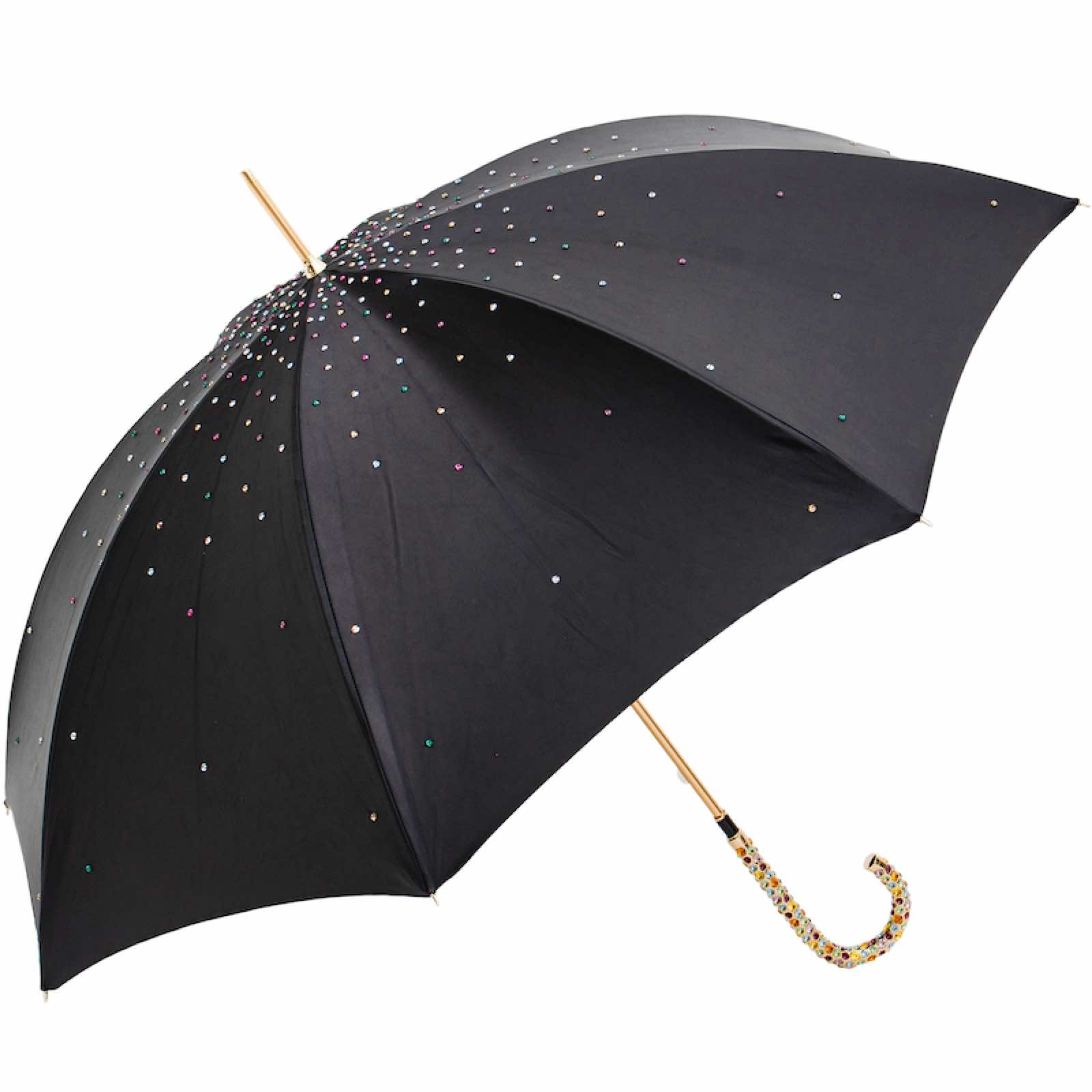 Luxury Umbrella with Swarovski Crystals – Handmade in Italy
