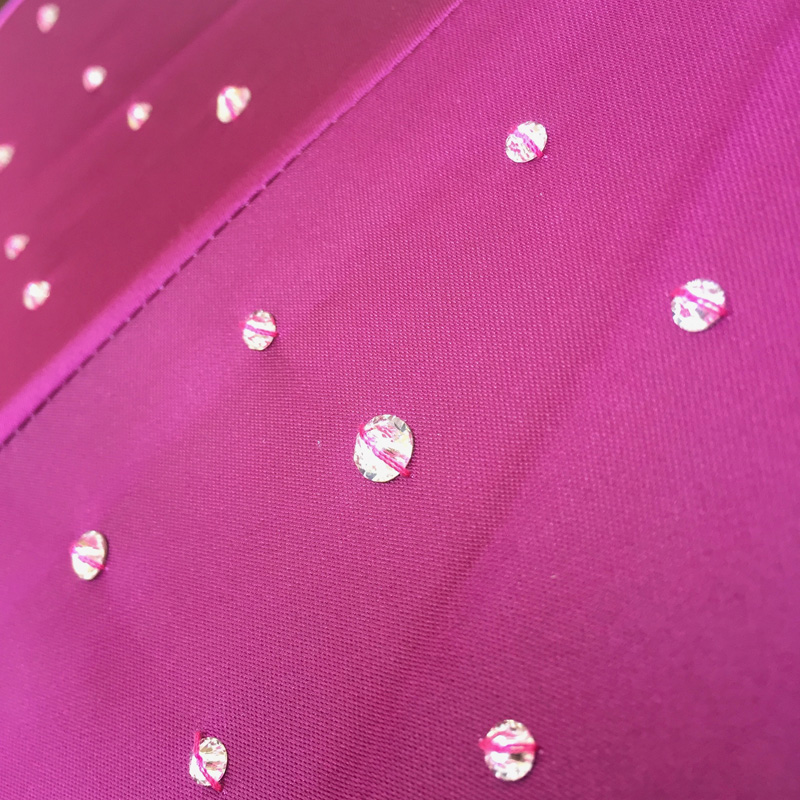 Luxury Pink Swarovski Umbrella with Acetate Handle