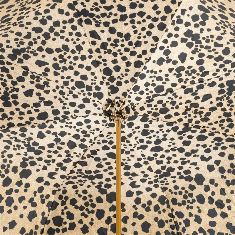 Black Panther Enameled Brass Handle Umbrella – Manual Opening