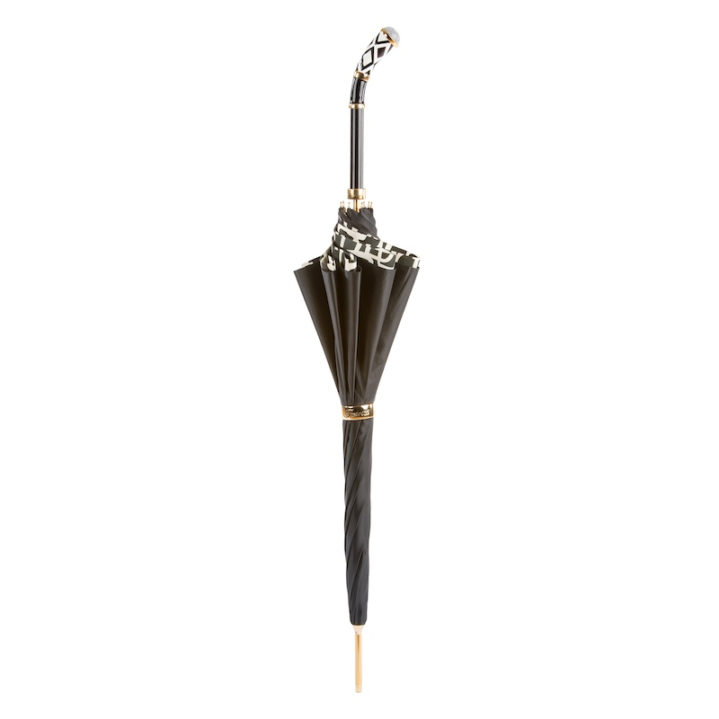Geometries Umbrella – Manual Opening, Enameled Brass Handle