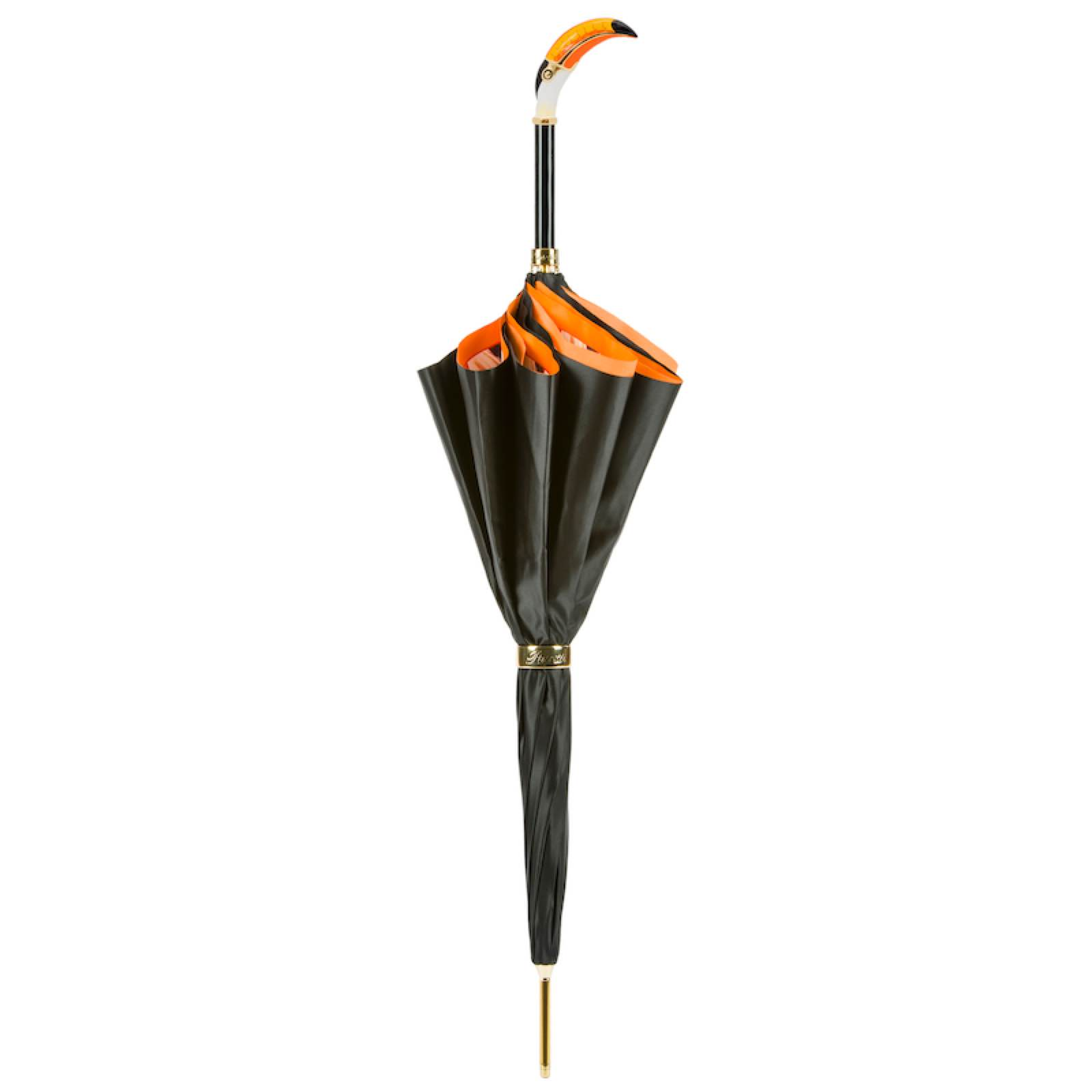 Toucan Umbrella – Manual Opening, Enameled Brass Handle