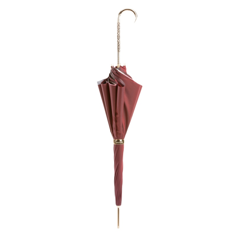 Burgundy Vintage Umbrella, Double Cloth – Manual Opening