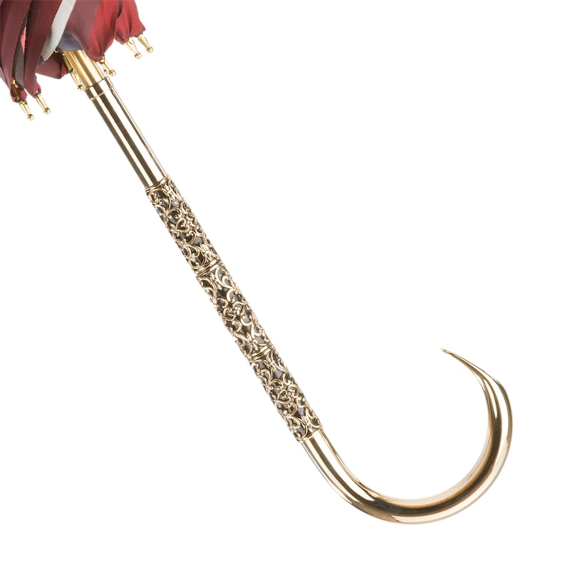 Burgundy Vintage Umbrella, Double Cloth – Manual Opening