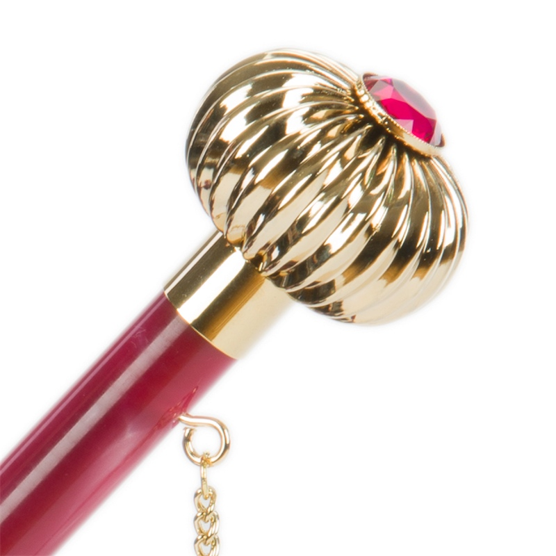 Purple Manual Double Cloth Umbrella with Roses Printed Interior