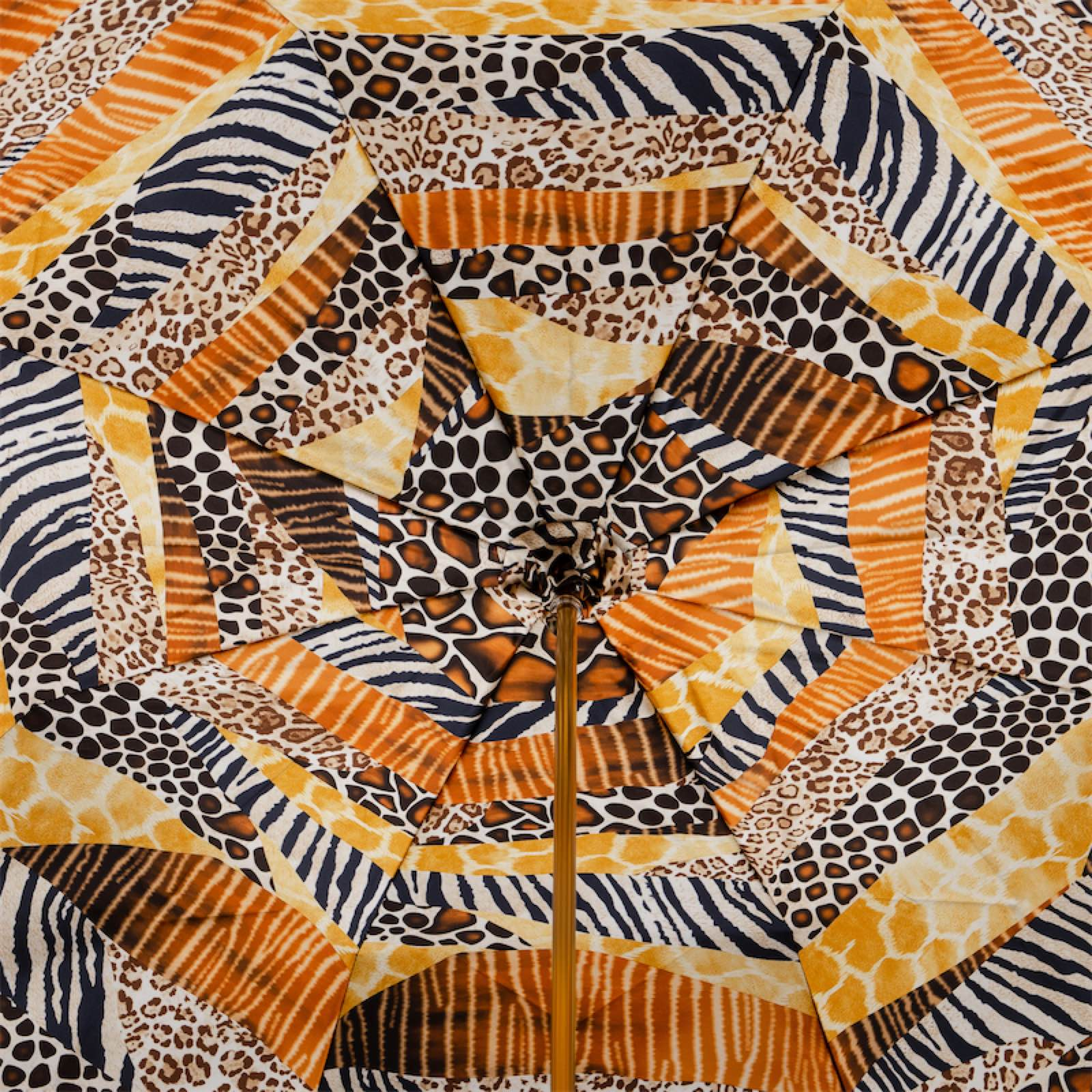 Exclusive Design Tiger Handle Double Cloth Umbrella