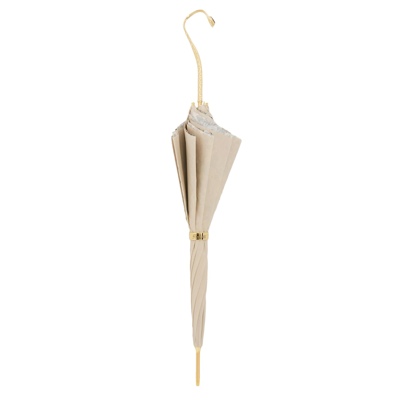 Ivory Romantic Double Cloth Umbrella – Handmade in Italy