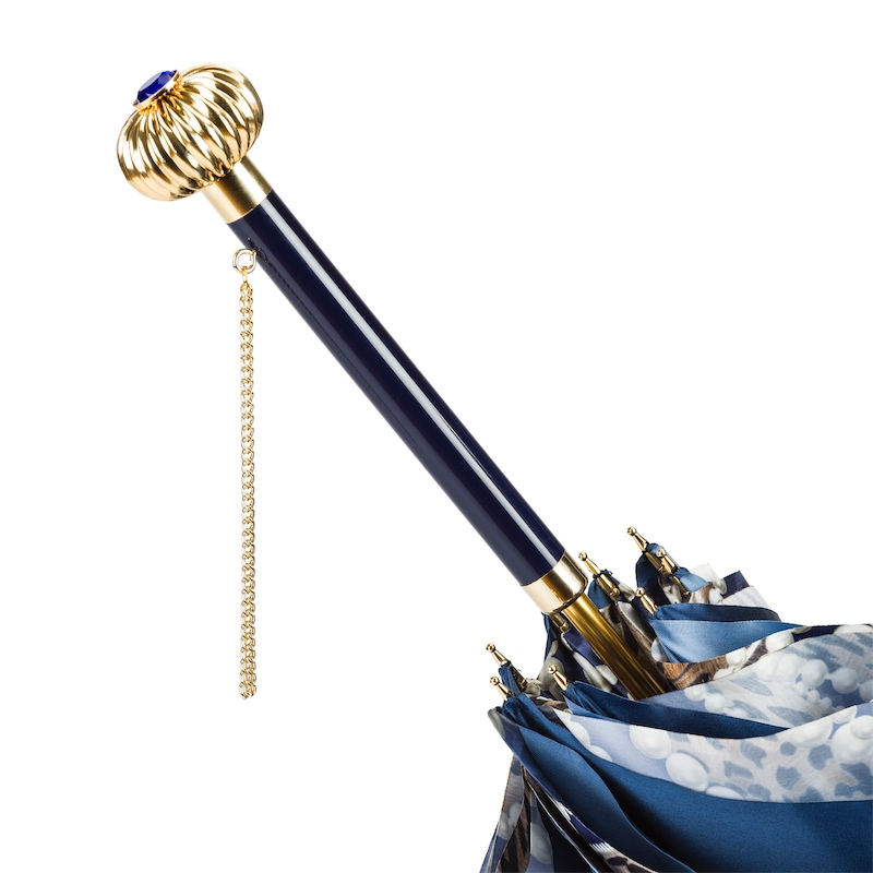 Fantastic Cheetah Print Umbrella with Pearls – Italian Artisan Luxury