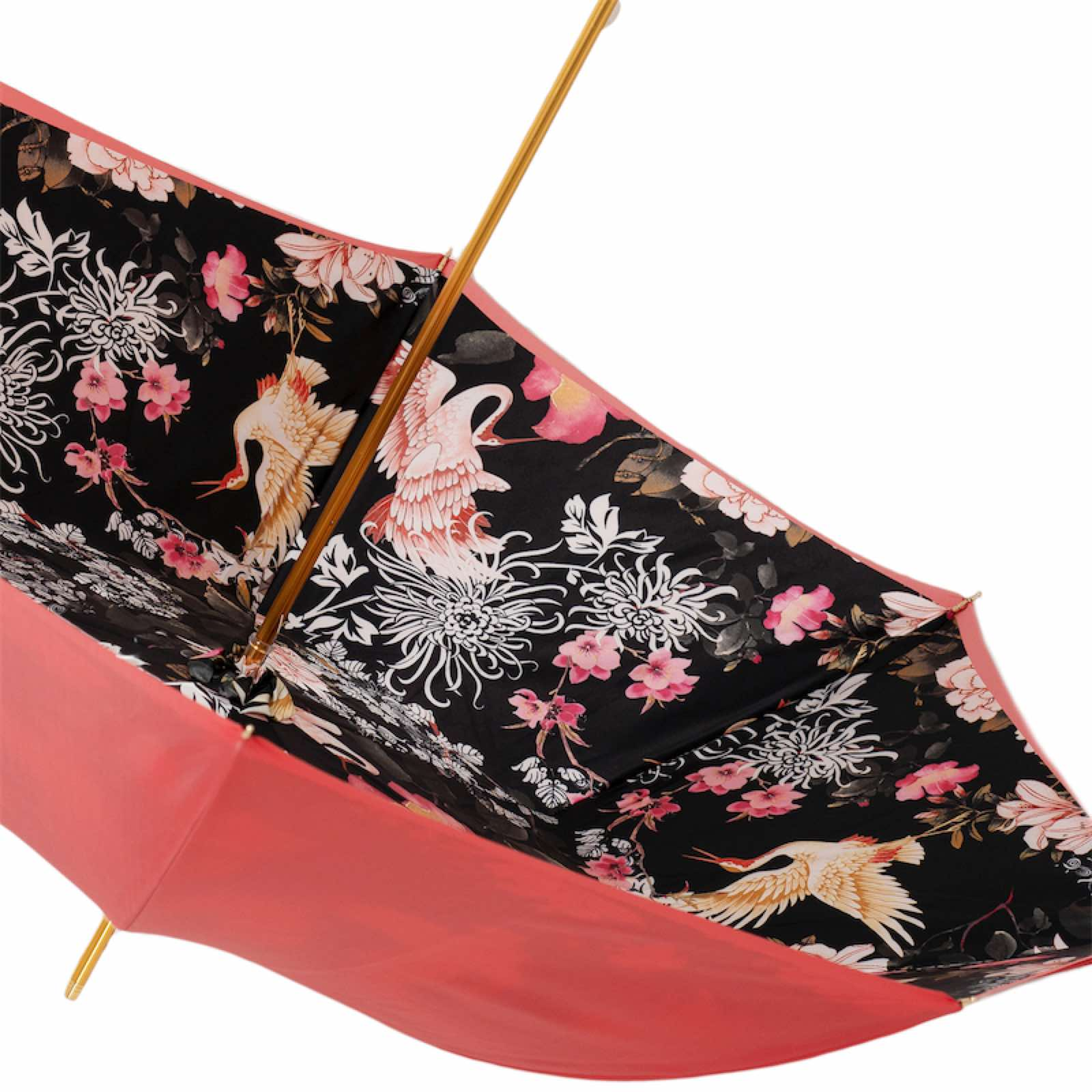 Designer Handcrafted Swan Handle Double Cloth Umbrella