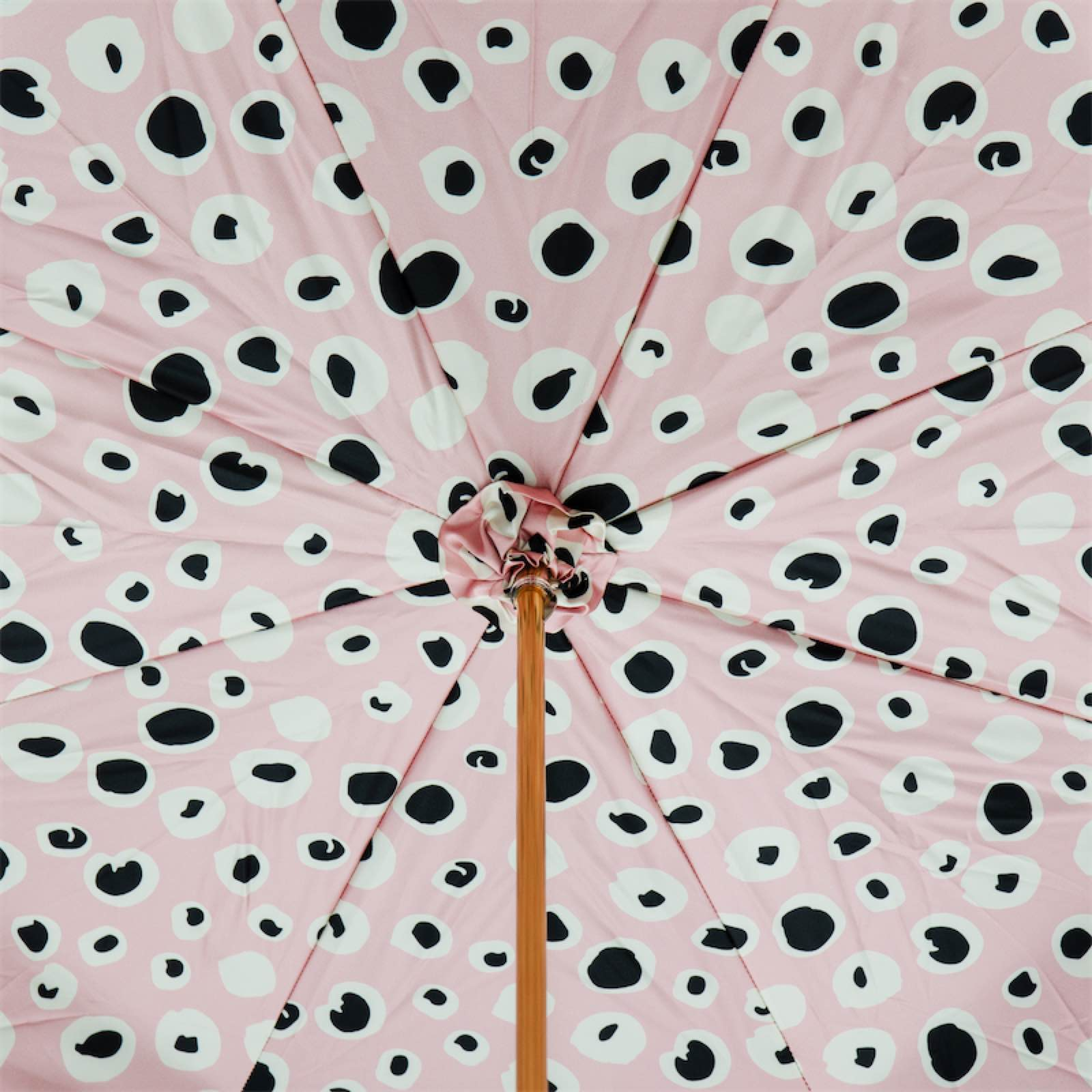 French Bulldog Enameled Brass Handle Woman Umbrella