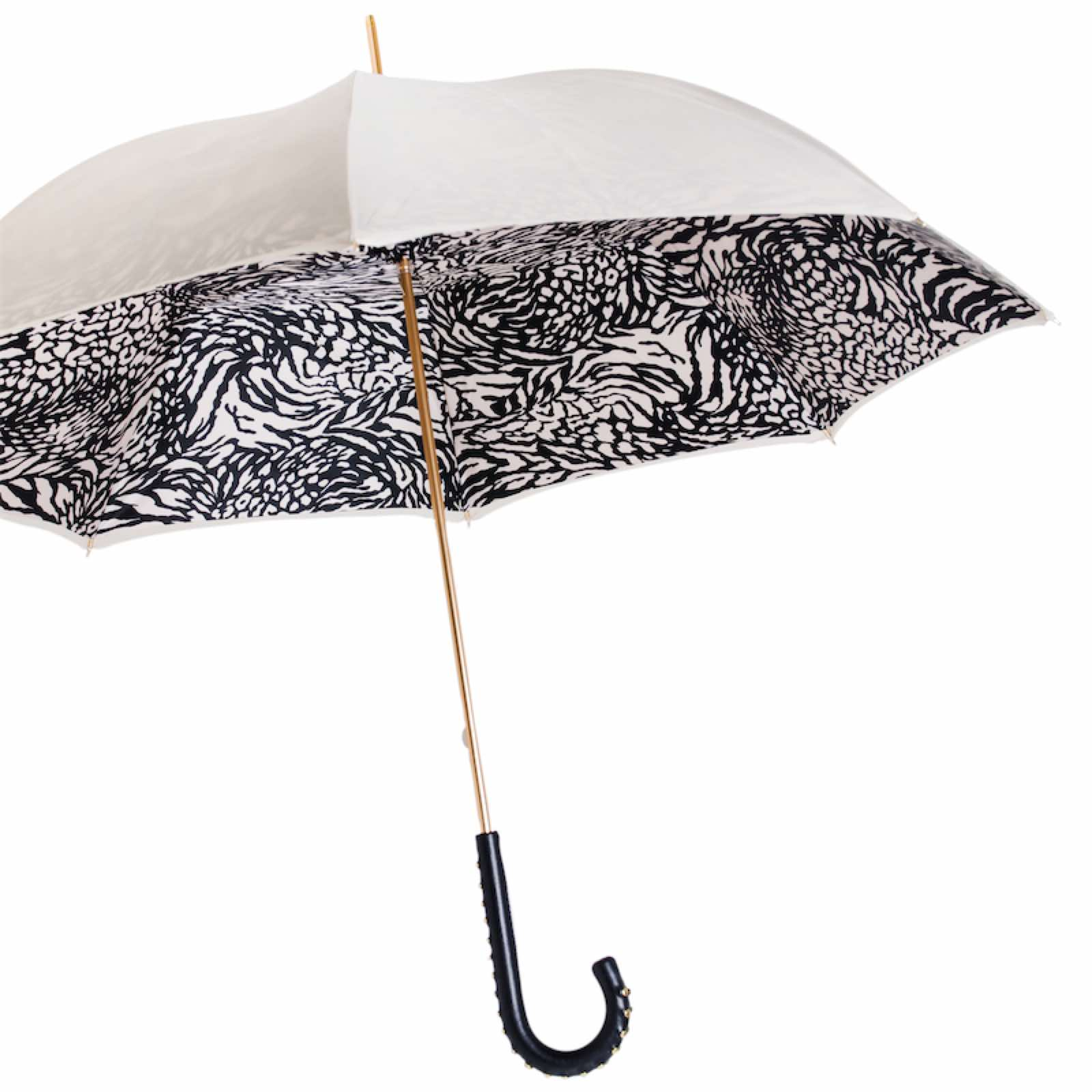 Designer Stylish Classic Umbrella with Leather Handle