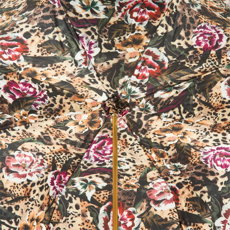 Animalier Umbrella with Flowers, Double Cloth – Manual Opening