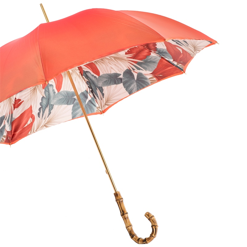 Bamboo Handle Women's Double Cloth Umbrella – Handmade in Italy