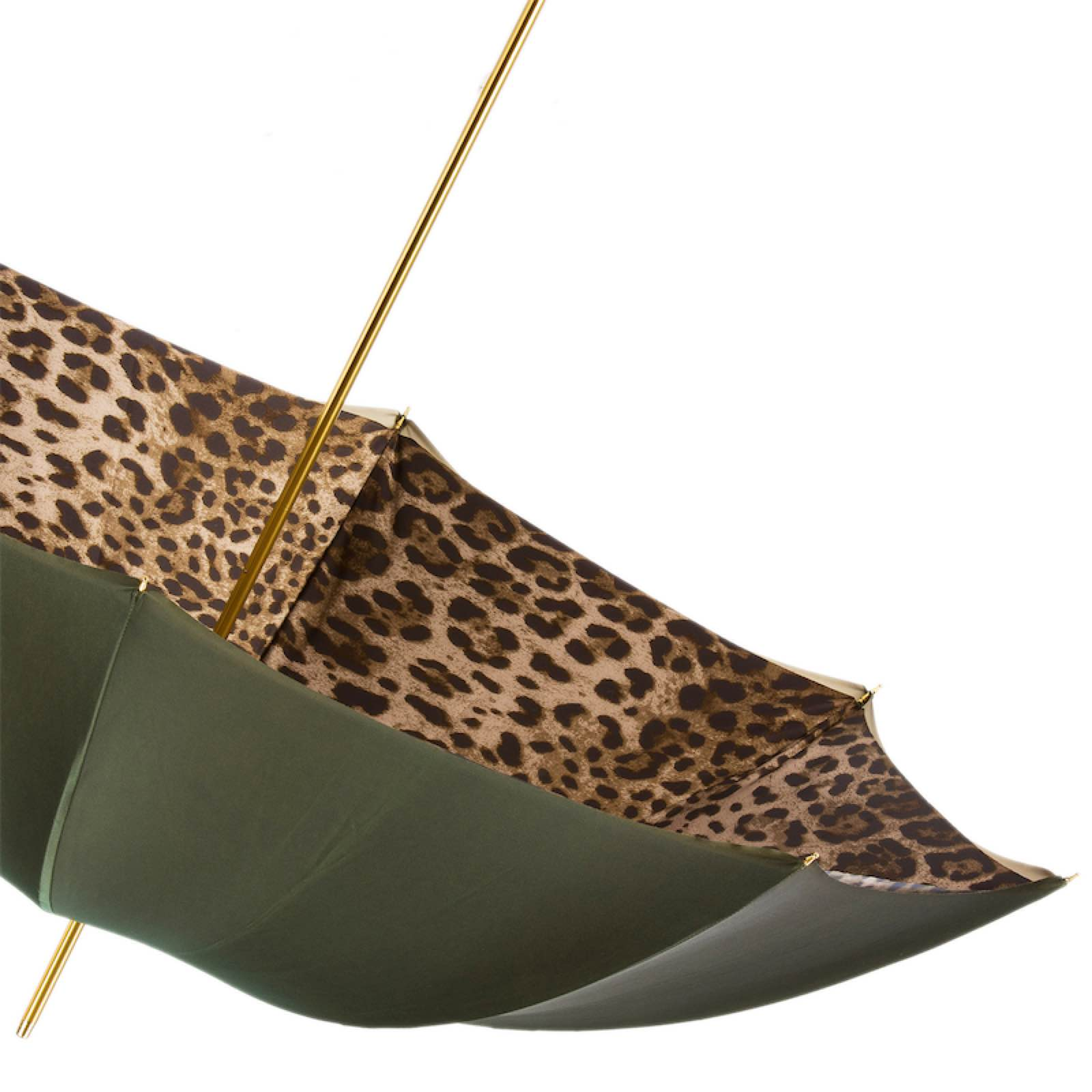 Lion Handle Leopardized Lion Luxury Umbrella – Manual Opening