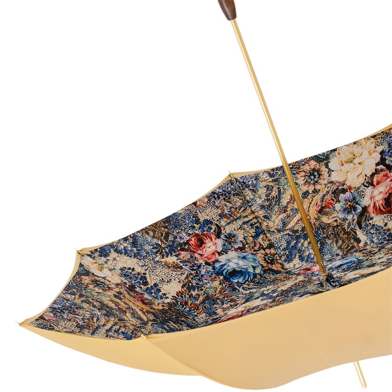 Handmade Vintage Umbrella with Swarovski Crystal Wooden Handle