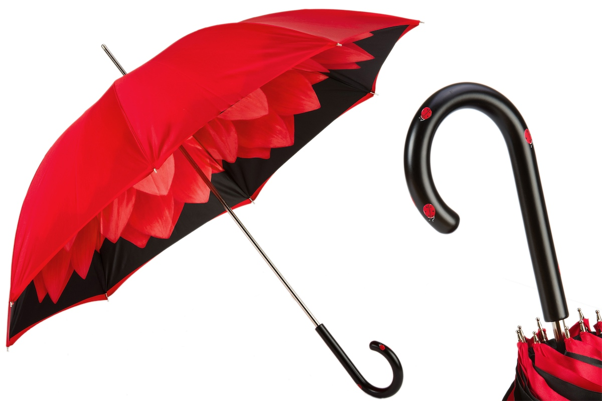 Exclusive Designer Ladybug Manual Double Cloth Umbrella