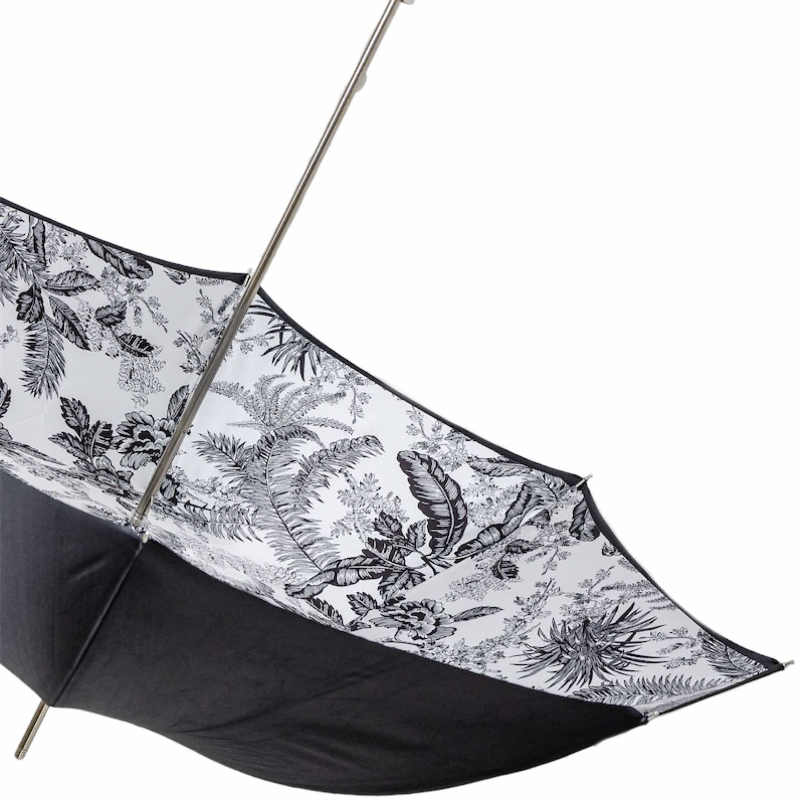 Elegant Designer Black Canopy Umbrella – Classic Italian Design
