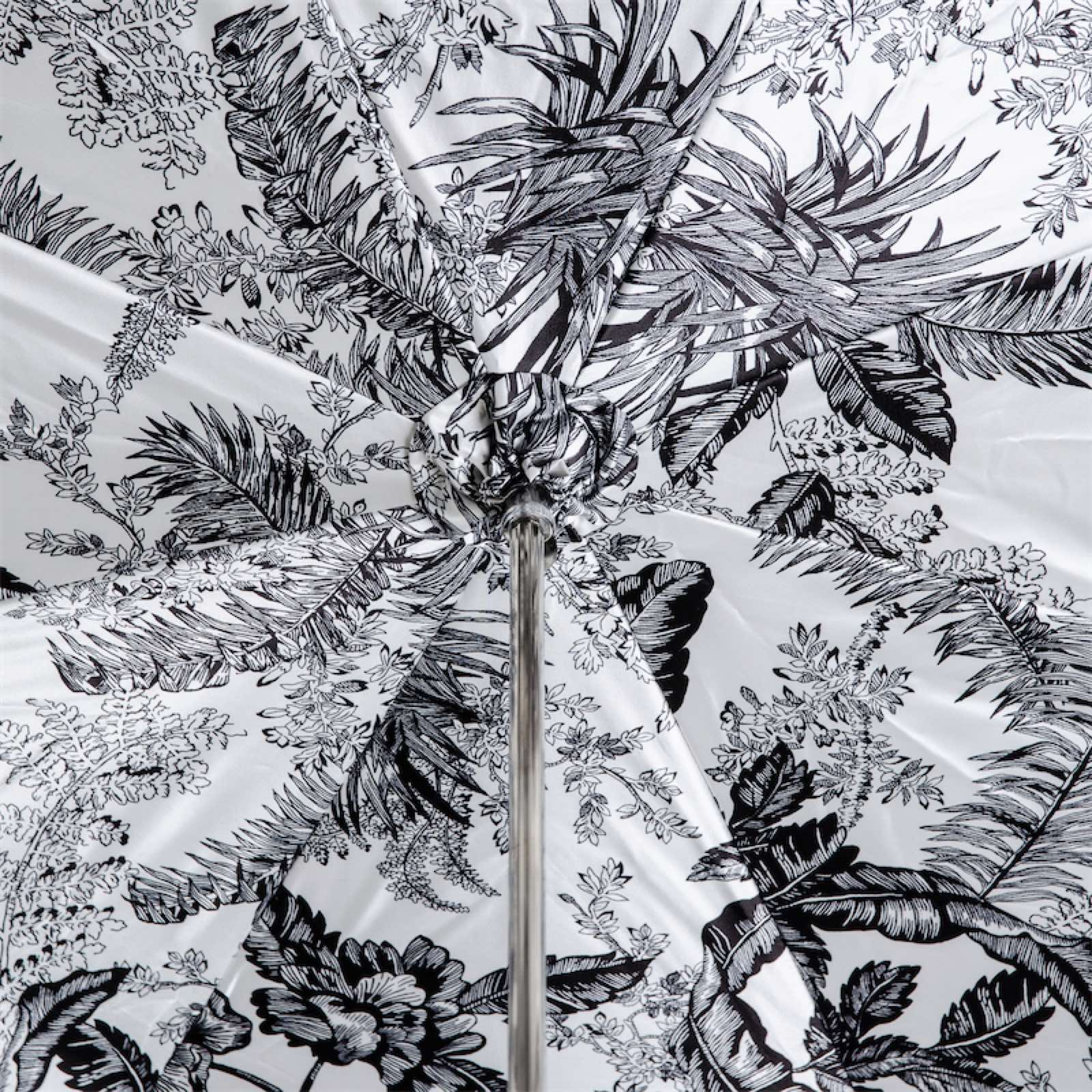 Elegant Designer Black Canopy Umbrella – Classic Italian Design