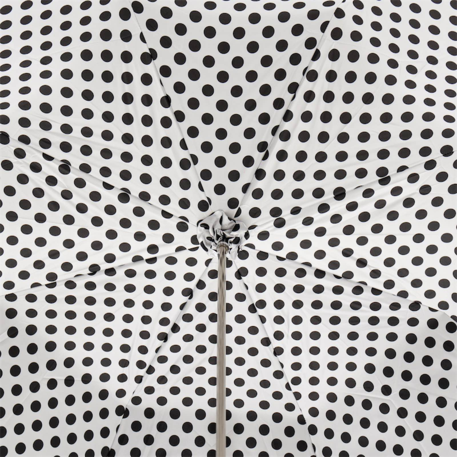 Panda Umbrella with Polka Dots – Manual Opening, Enameled Brass Handle