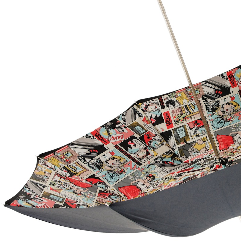 Comics Umbrella with Acetate Handle – Handmade in Italy