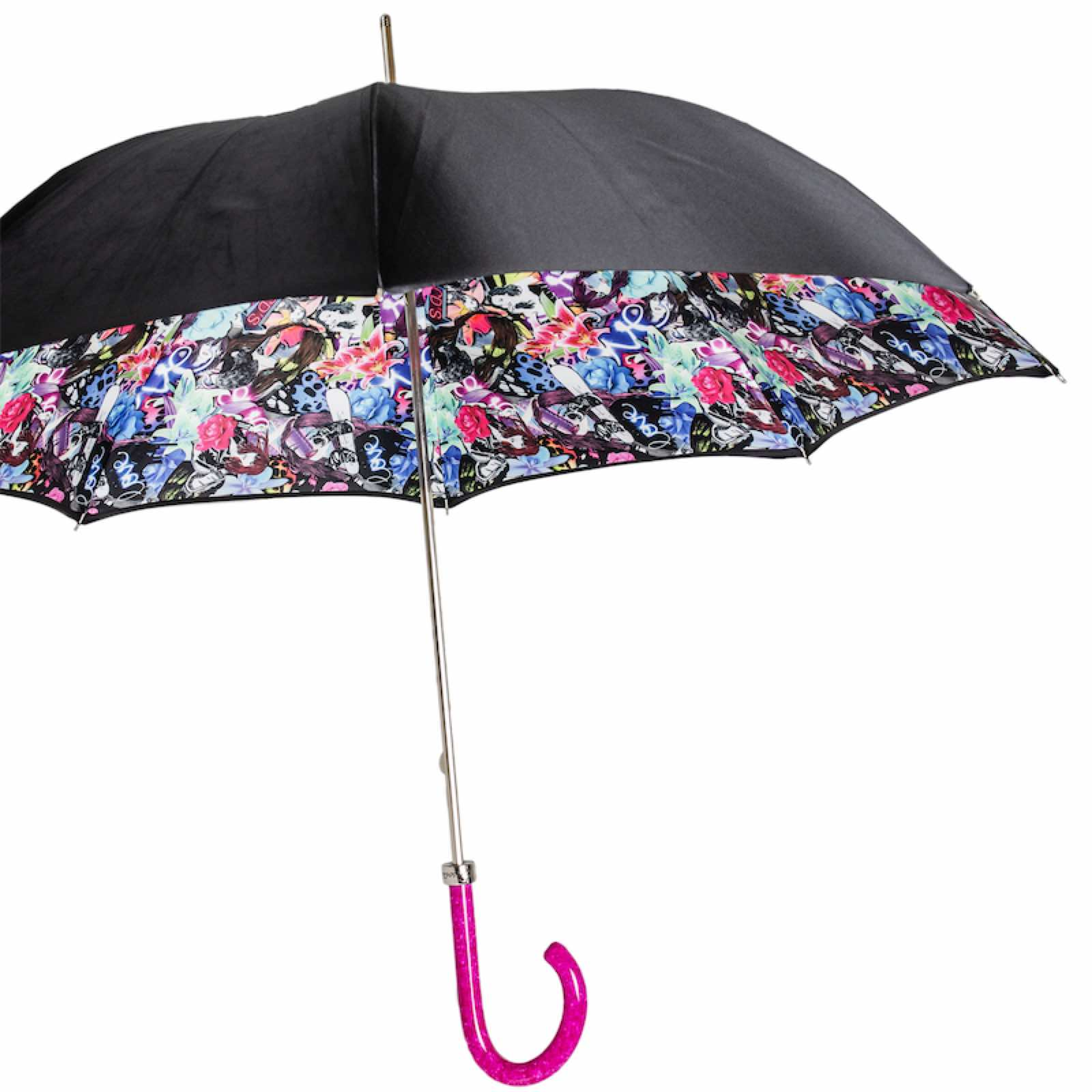 Acetate Handle Pink Handle Umbrella – Handmade in Italy