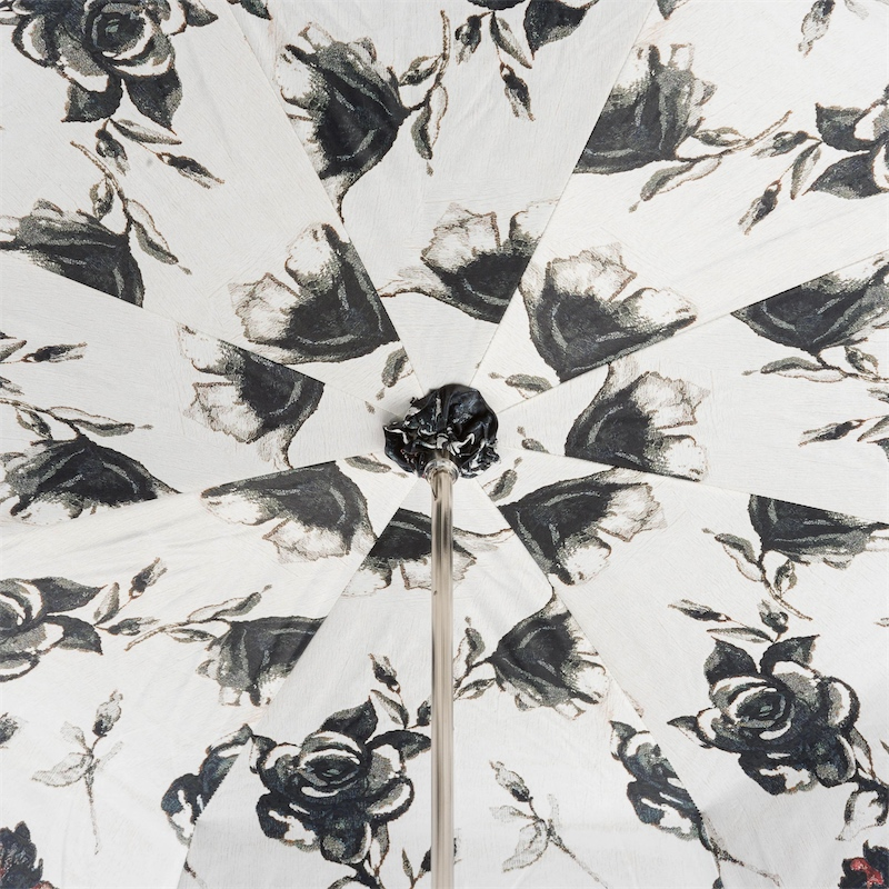 Beautiful Italian Umbrella with Jeweled Metal Handle