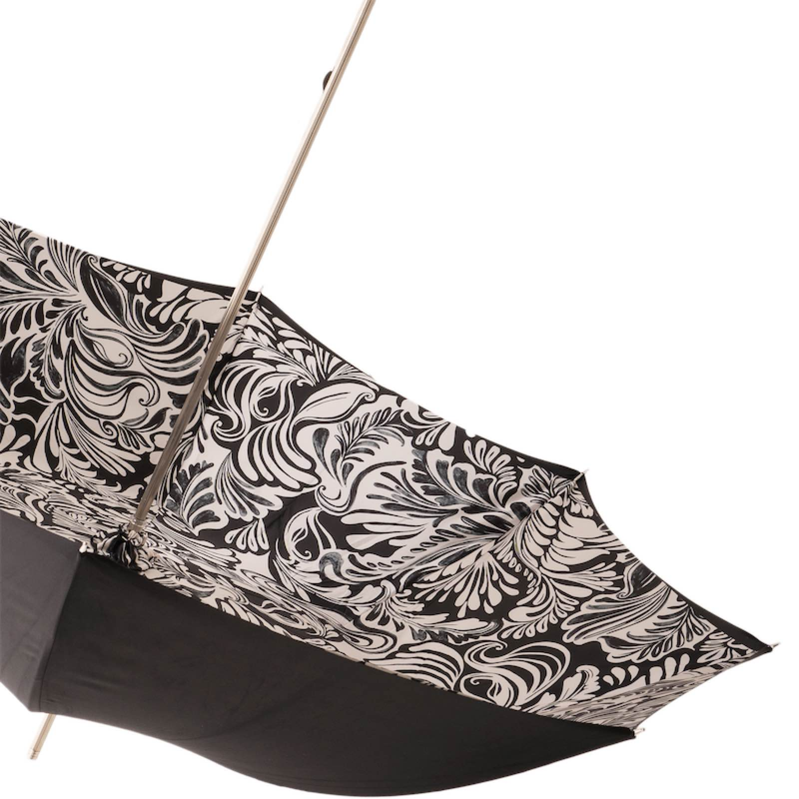 Vintage Giraffe Print Umbrella with Aluminum Handle, Handmade in Italy