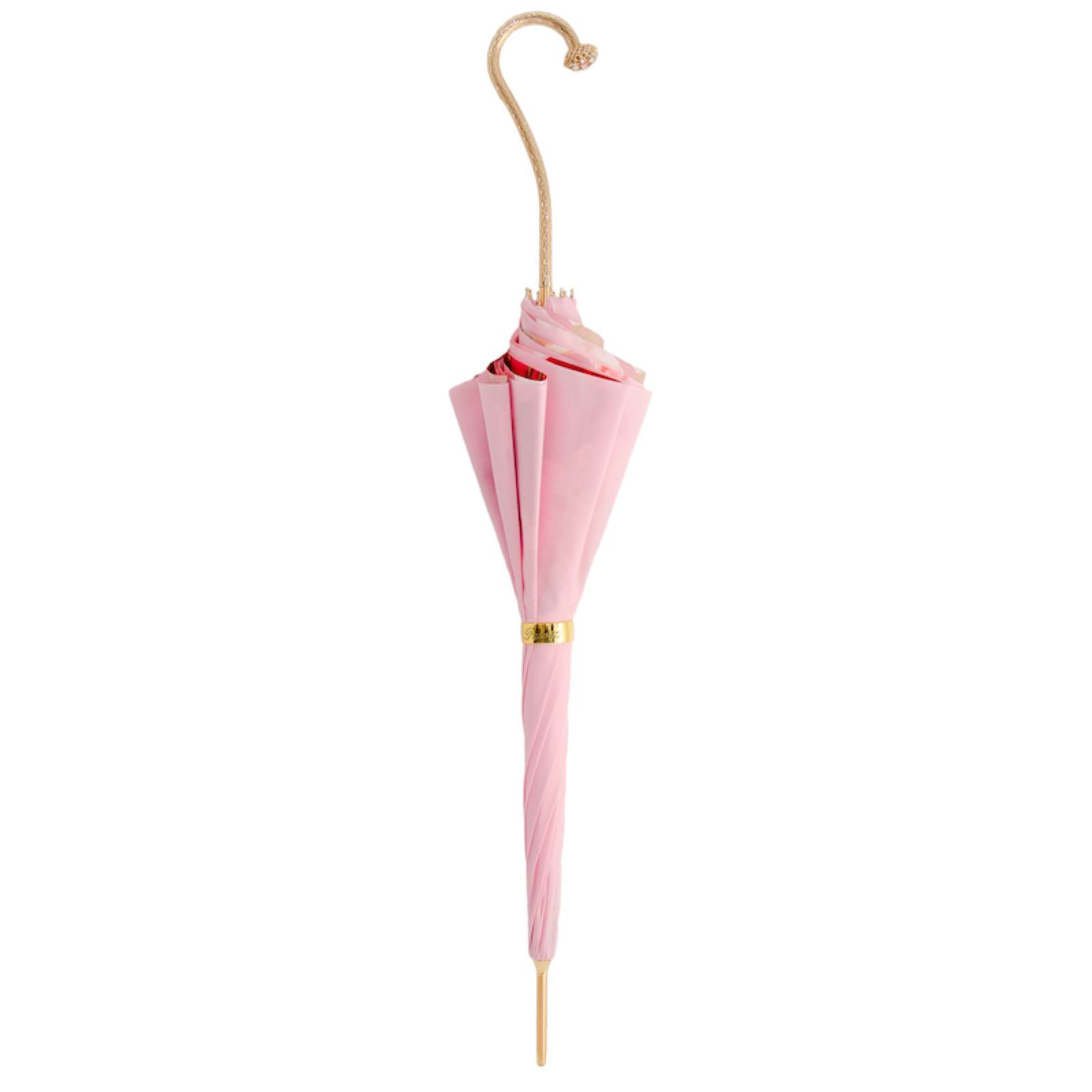 Orchidea Rosa Umbrella – Manual Opening, Handmade in Italy