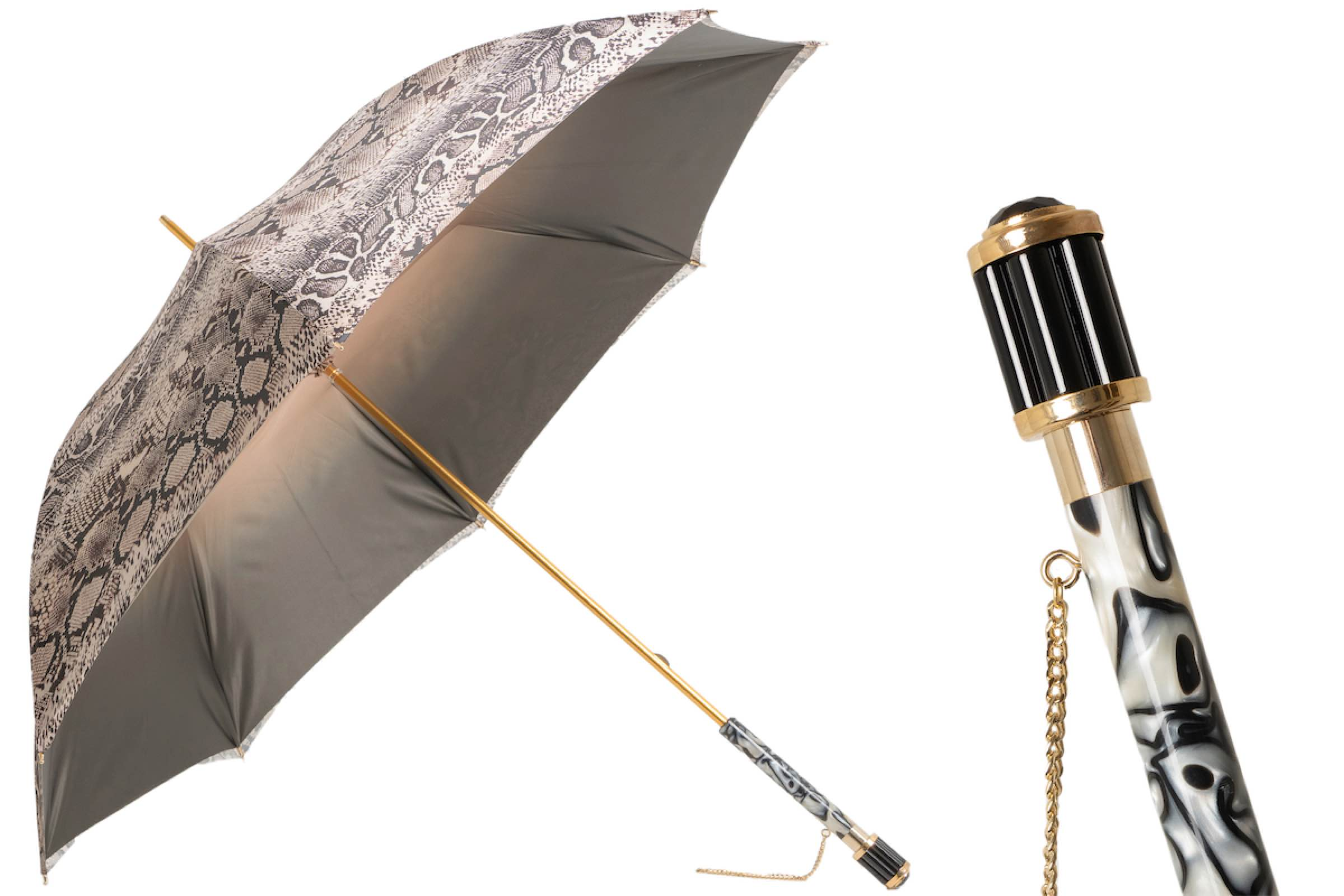 Python Print Manual Opening Double Cloth Umbrella – Handmade in Italy