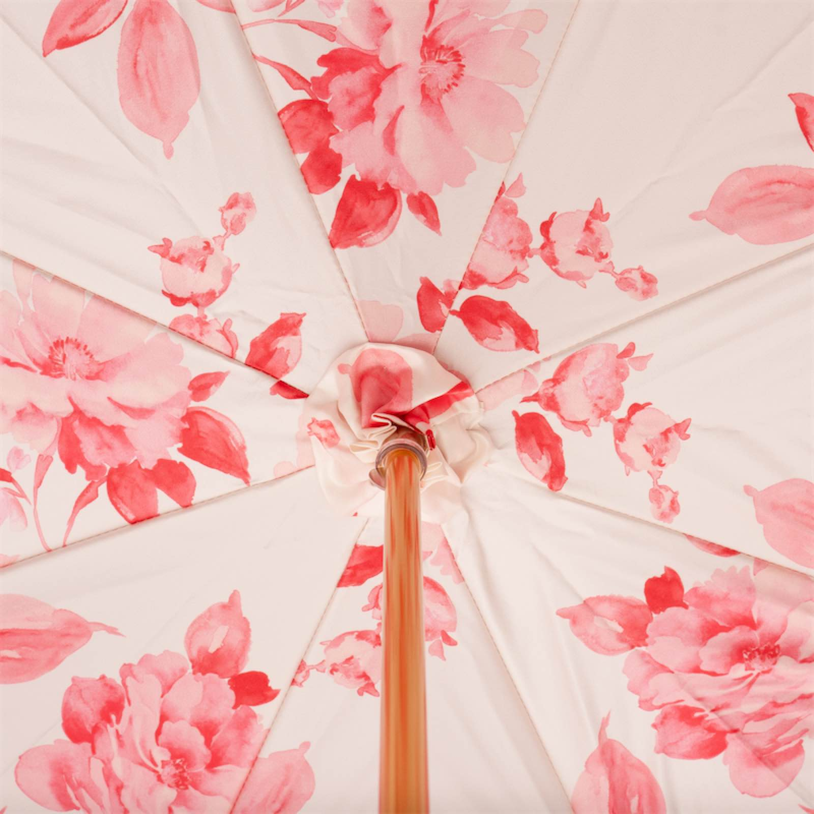 Gold Rose Umbrella – Timeless Elegance with Gilt-Plated Resin Handle