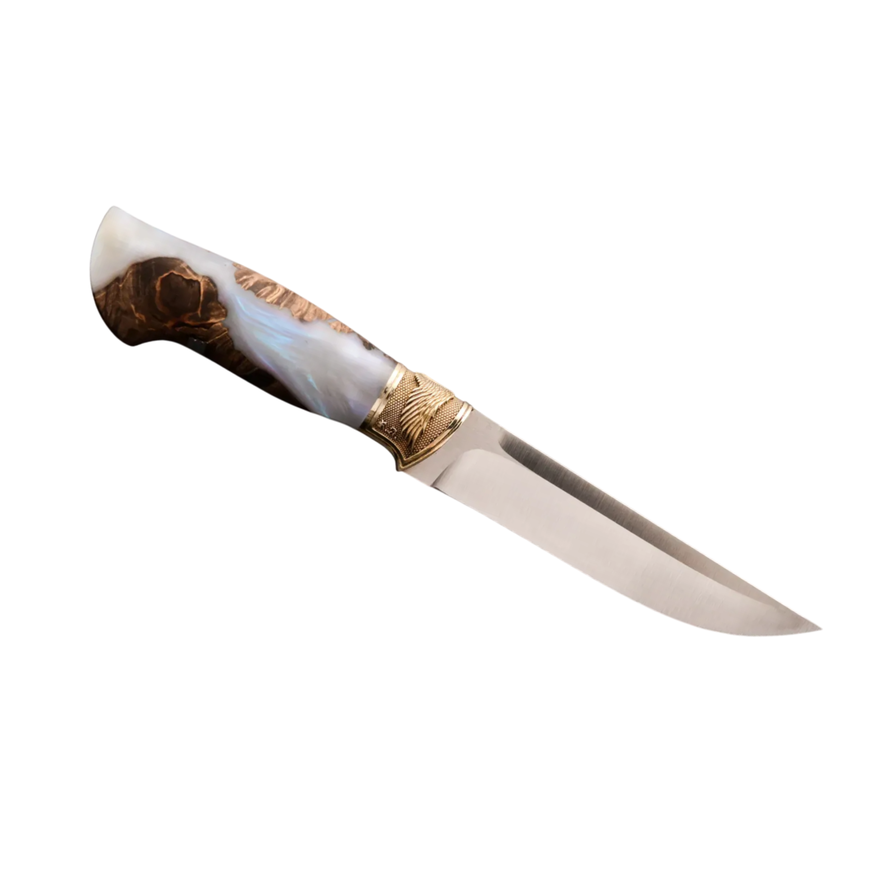Stylish Collectible Knife with M390 Steel Blade and Hybrid Handle