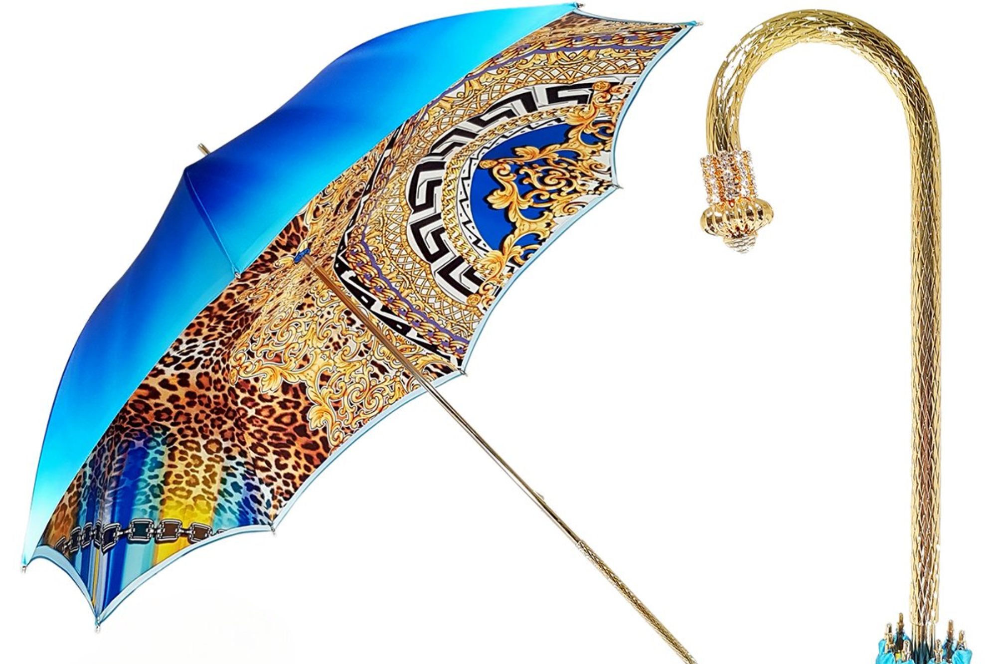 Exclusive Leopardized Umbrella – Bold Elegance Meets Italian Artistry