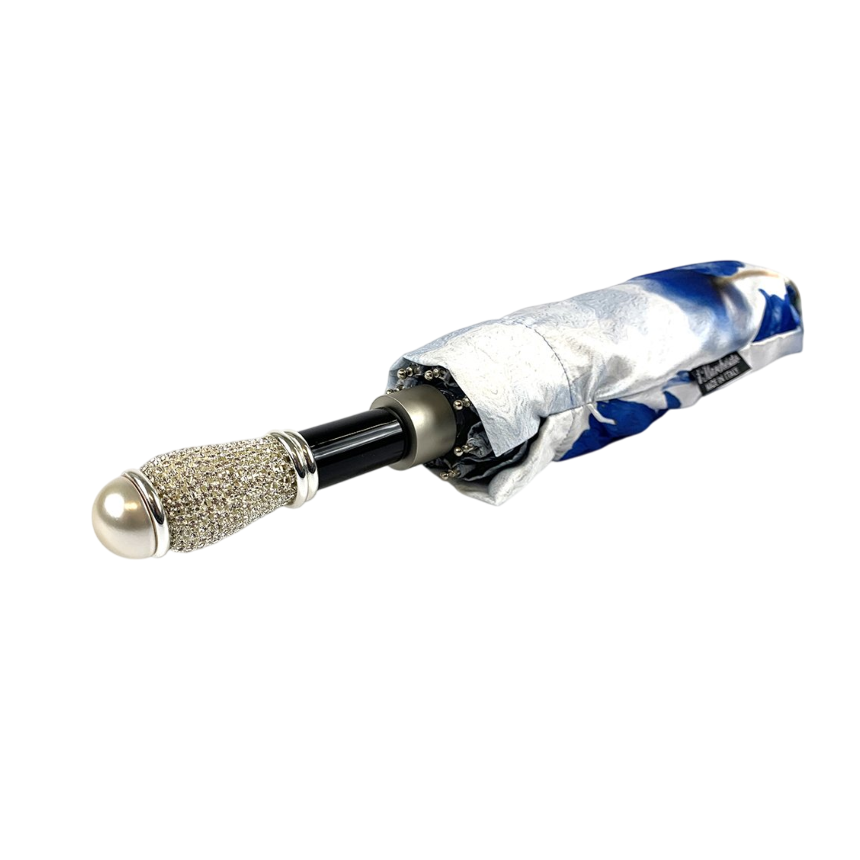 Folding Umbrella with Blue Poppies – Women’s Exclusive Floral Design