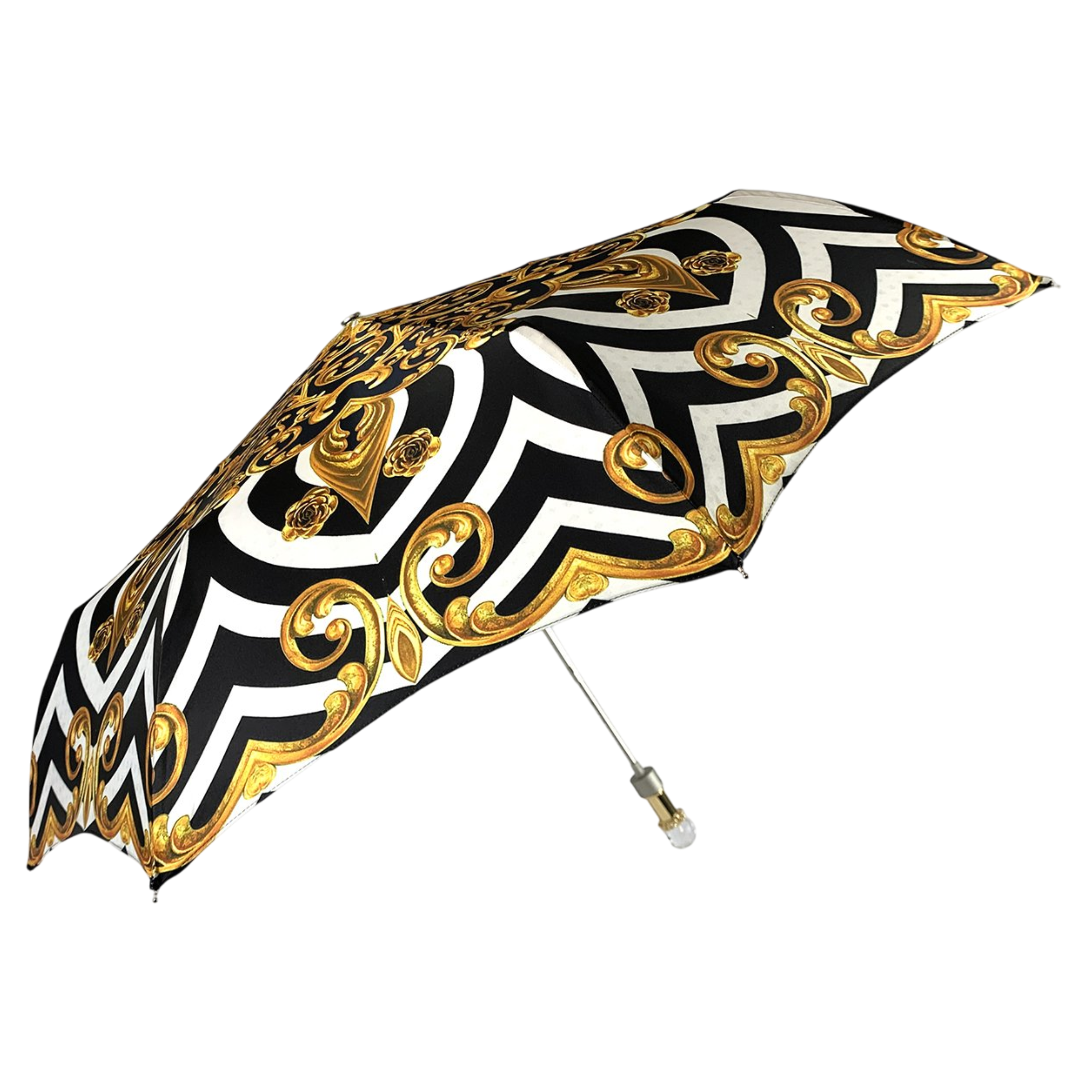 Swarovski Crystal Folding Umbrella – Elegant & Handmade for Women