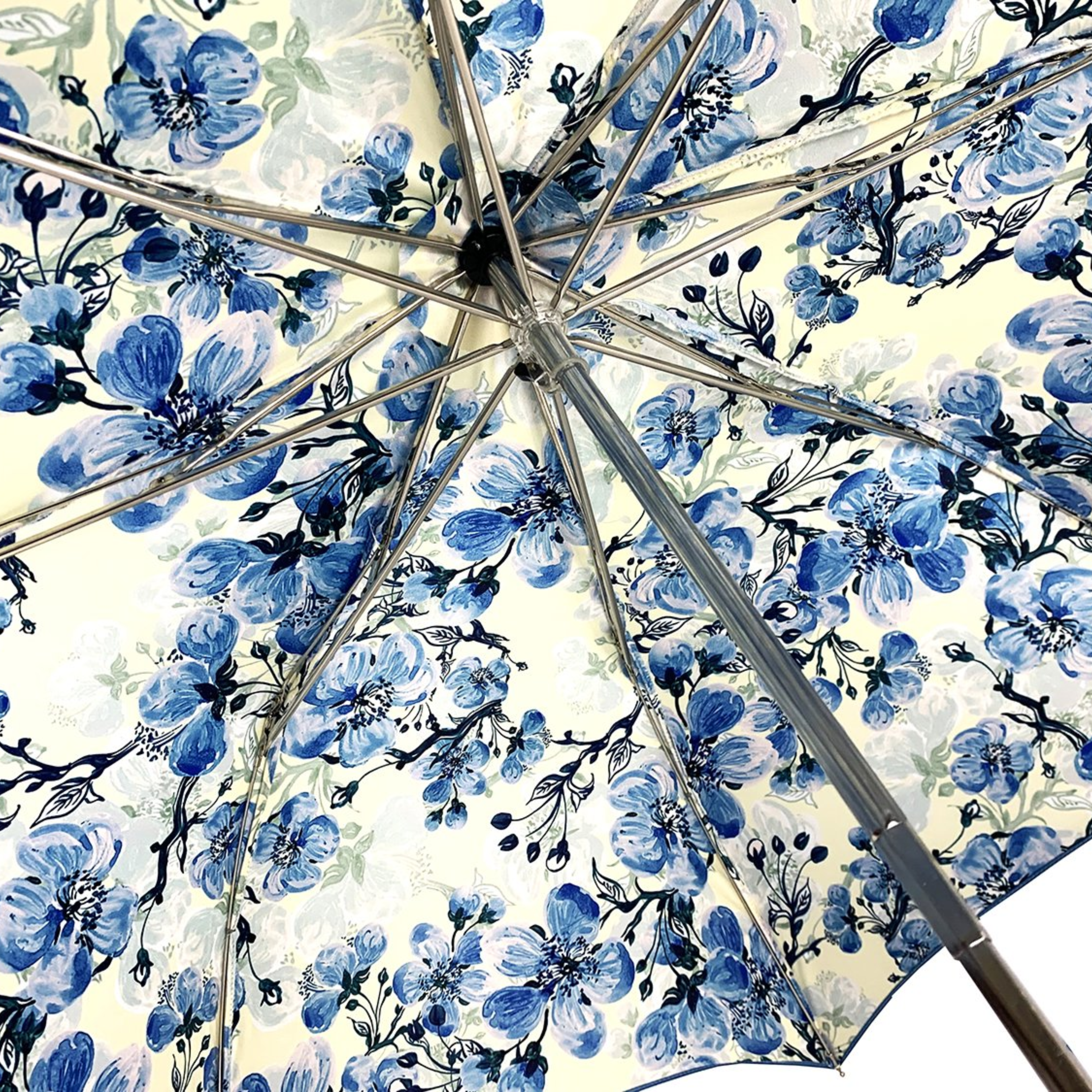 24K Goldplated Handle with Crystals Sugar-Paper Colored Umbrella