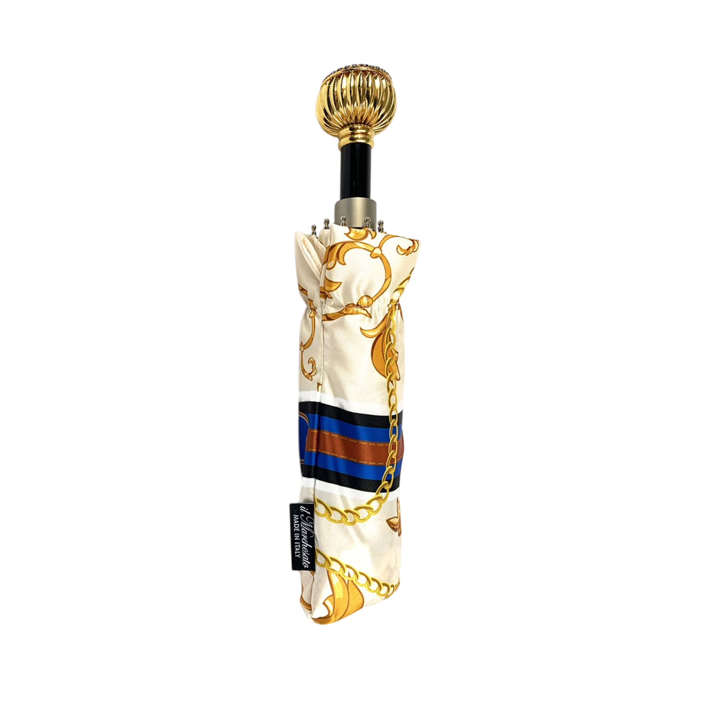 Chains Print Women's Folding Umbrella – Chic and Luxurious Design