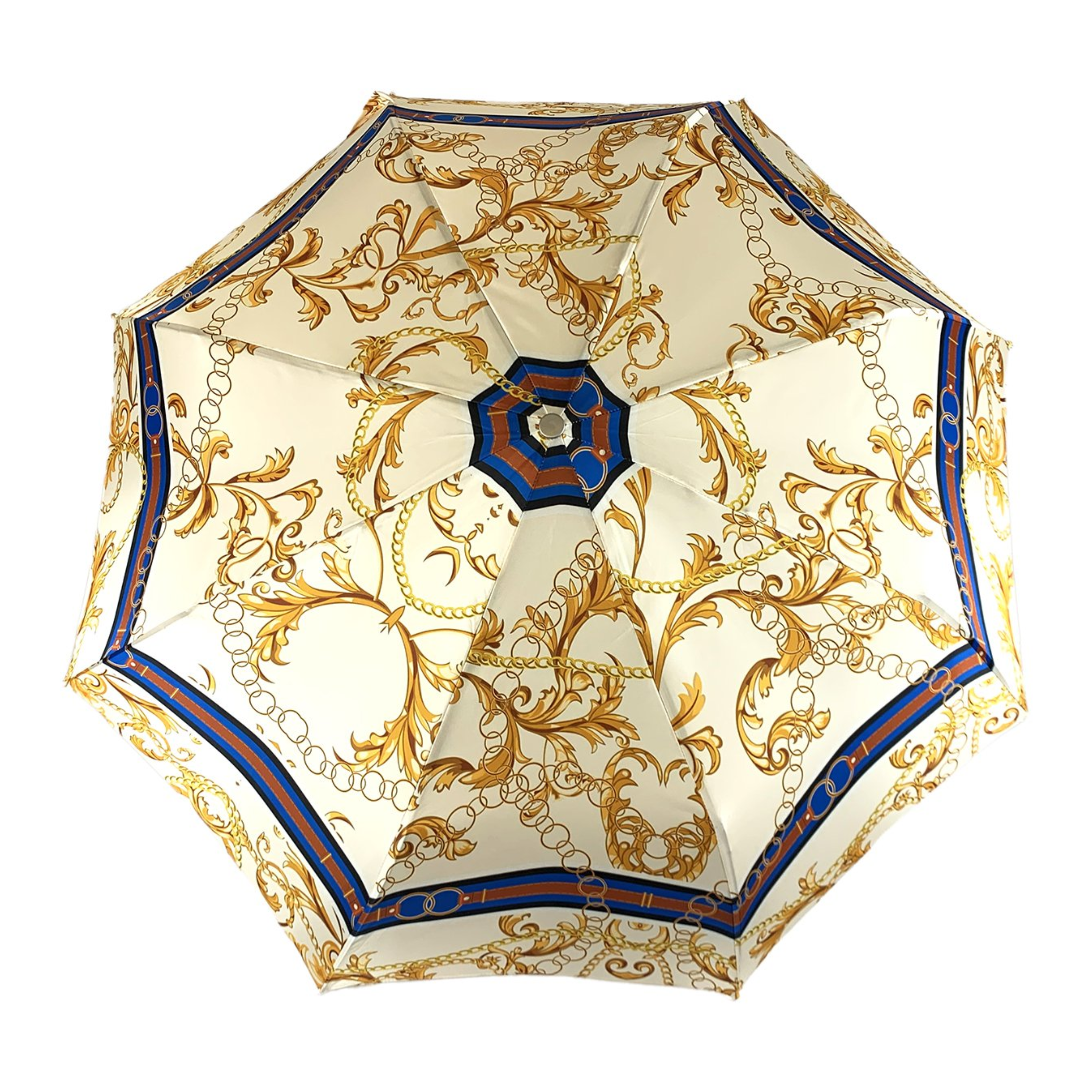 Chains Print Women's Folding Umbrella – Chic and Luxurious Design