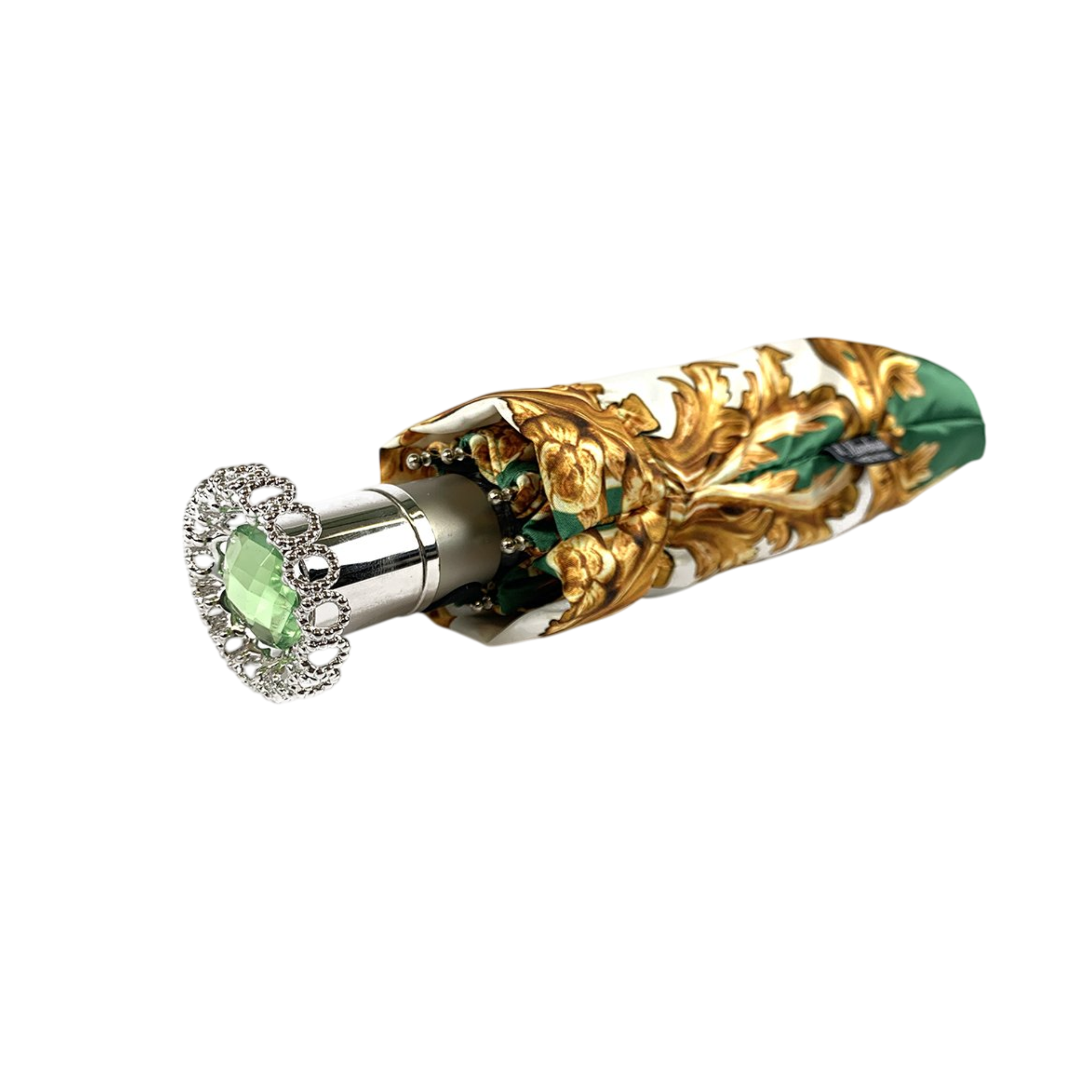 Ladies Folding Umbrella – Exclusive Design with Silver Handle