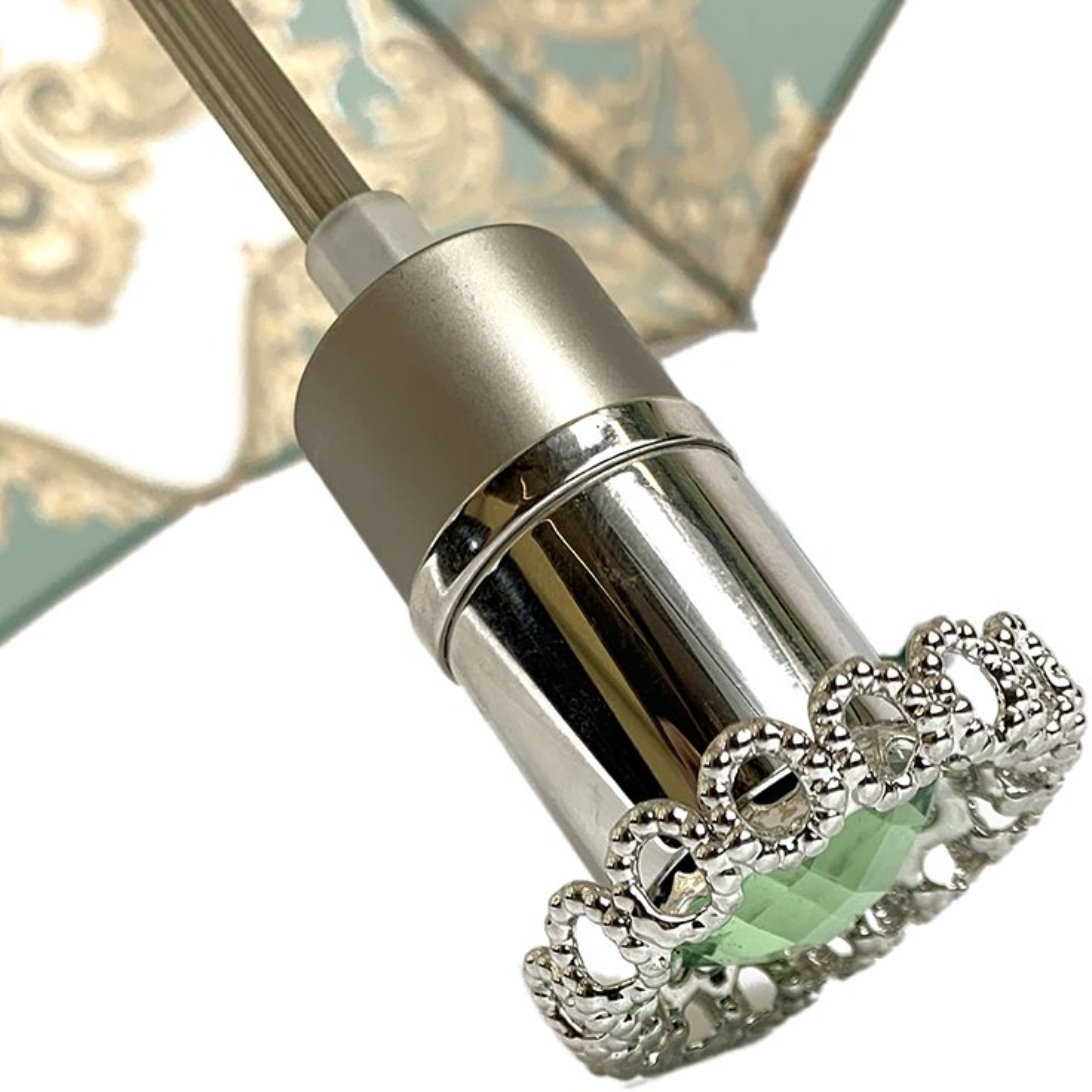 Ladies Folding Umbrella – Exclusive Design with Silver Handle