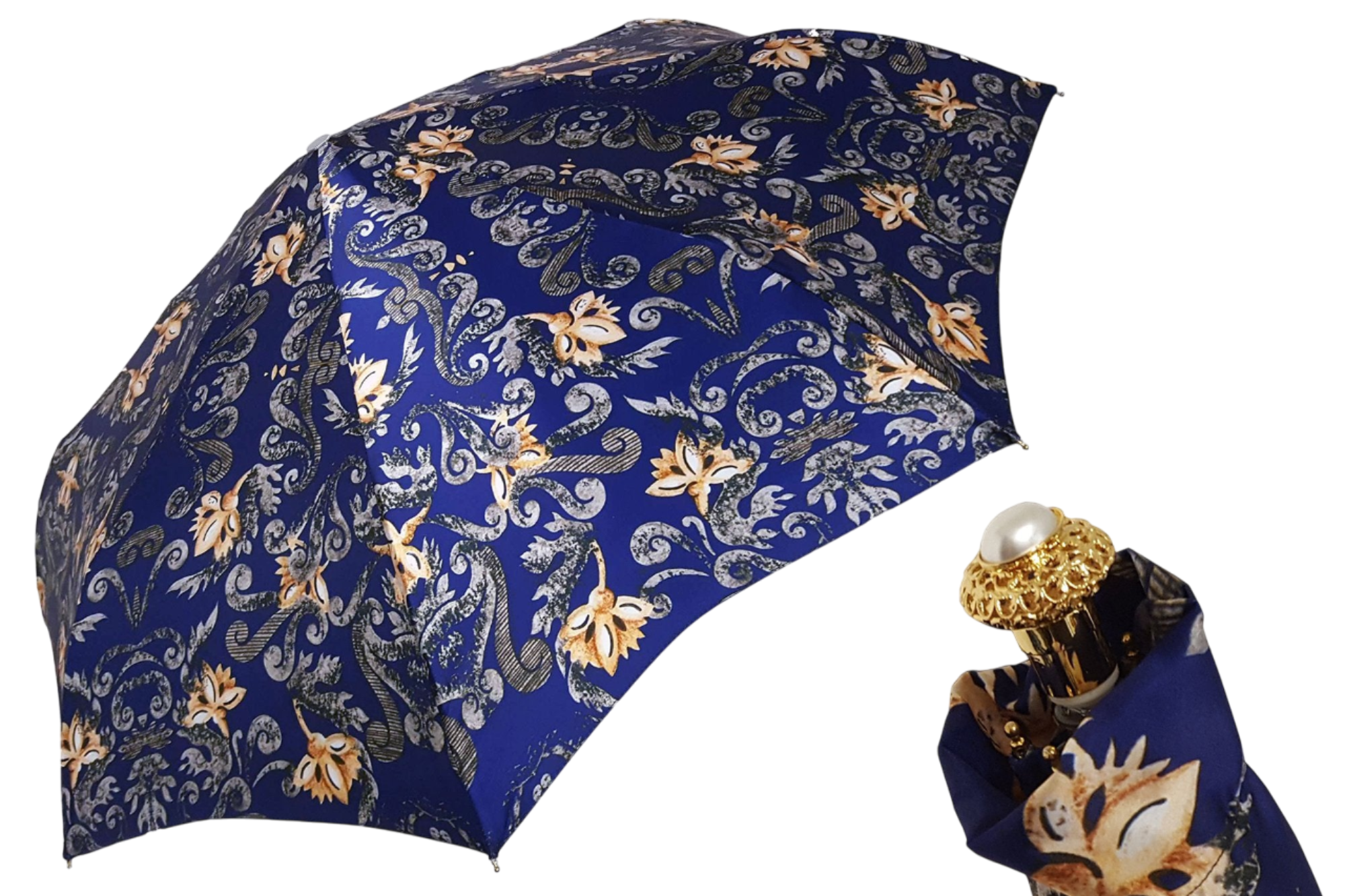 Lightweight Folding Umbrella – Exclusive Floral Luxury Design